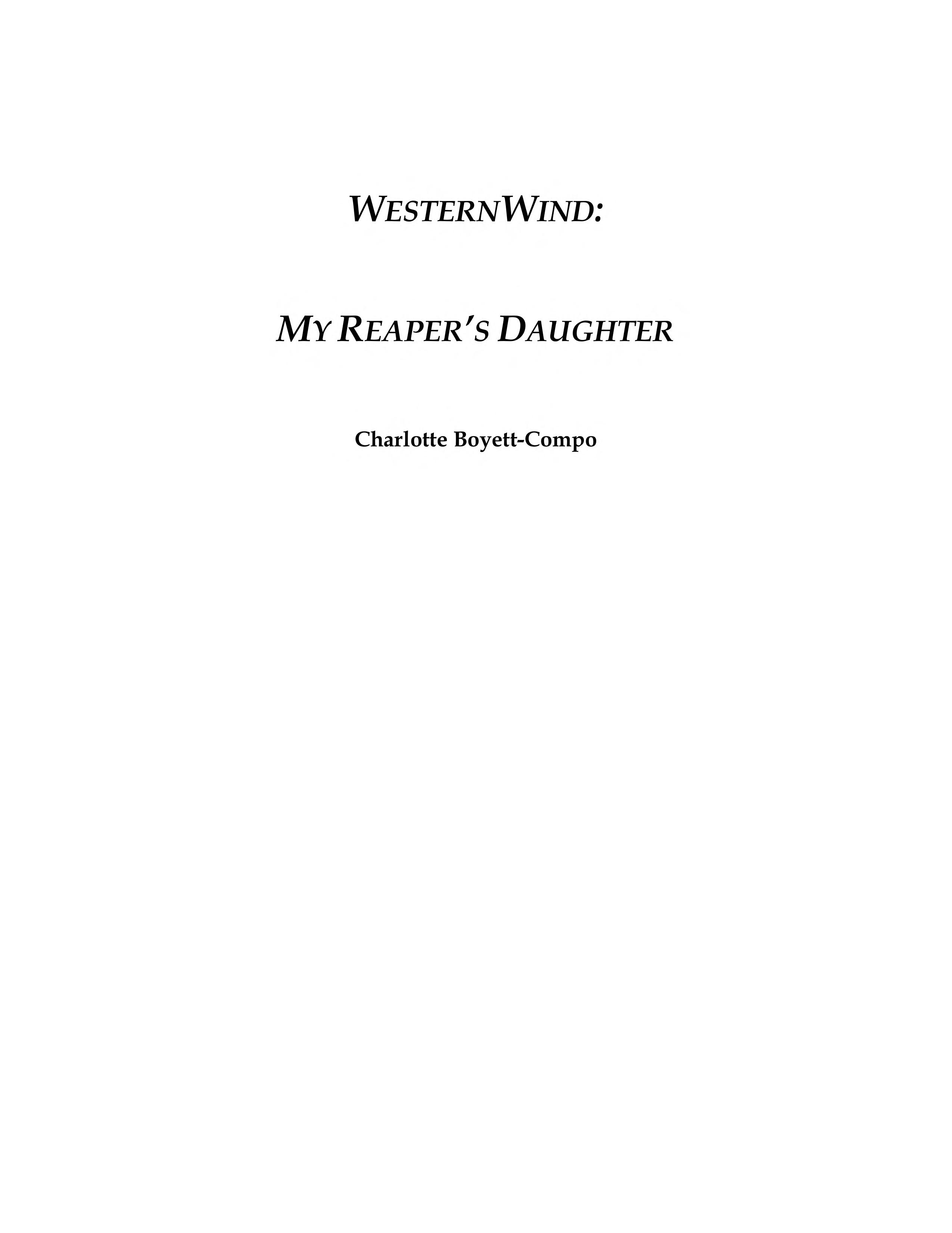 My reaper s daughter