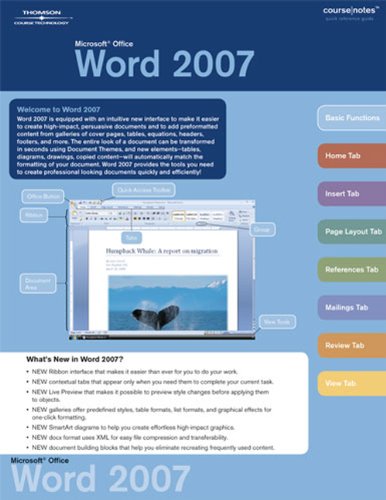Microsoft Office Word 2007 Coursenotes