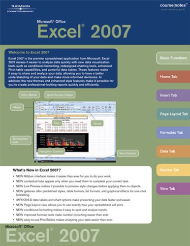 Microsoft Office Excel 2007 CourseNotes