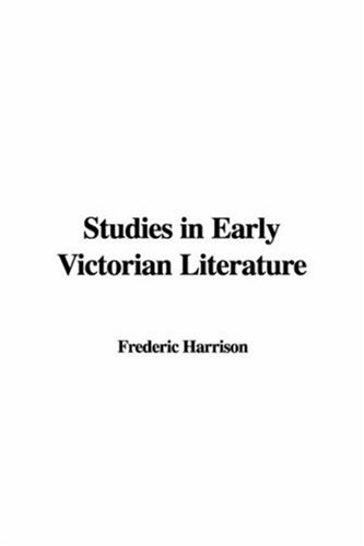 Studies in Early Victorian Literature
