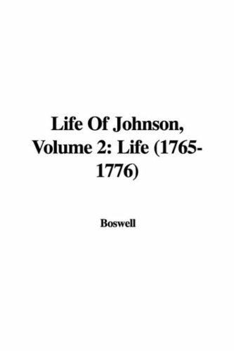 Life of Johnson, Volume 2
