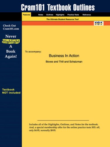 Studyguide for Business in Action by Schatzman, Isbn 9780130466198