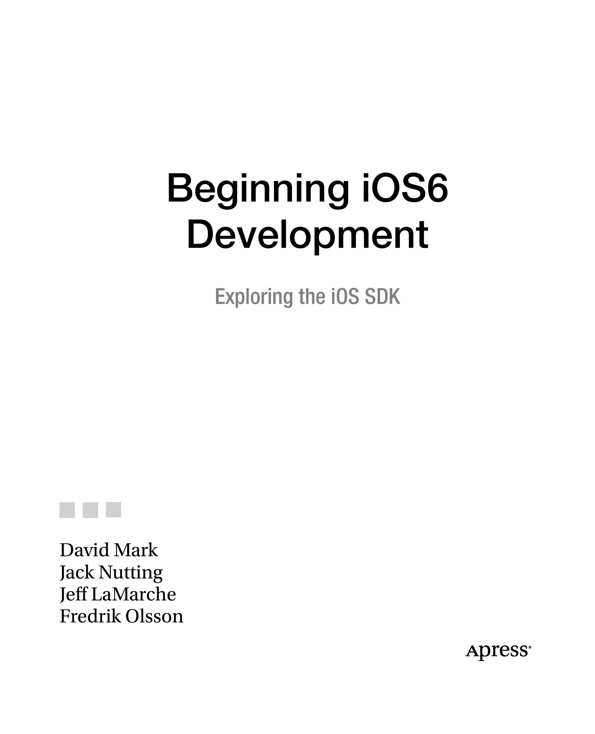 Beginning IOS 6 Development