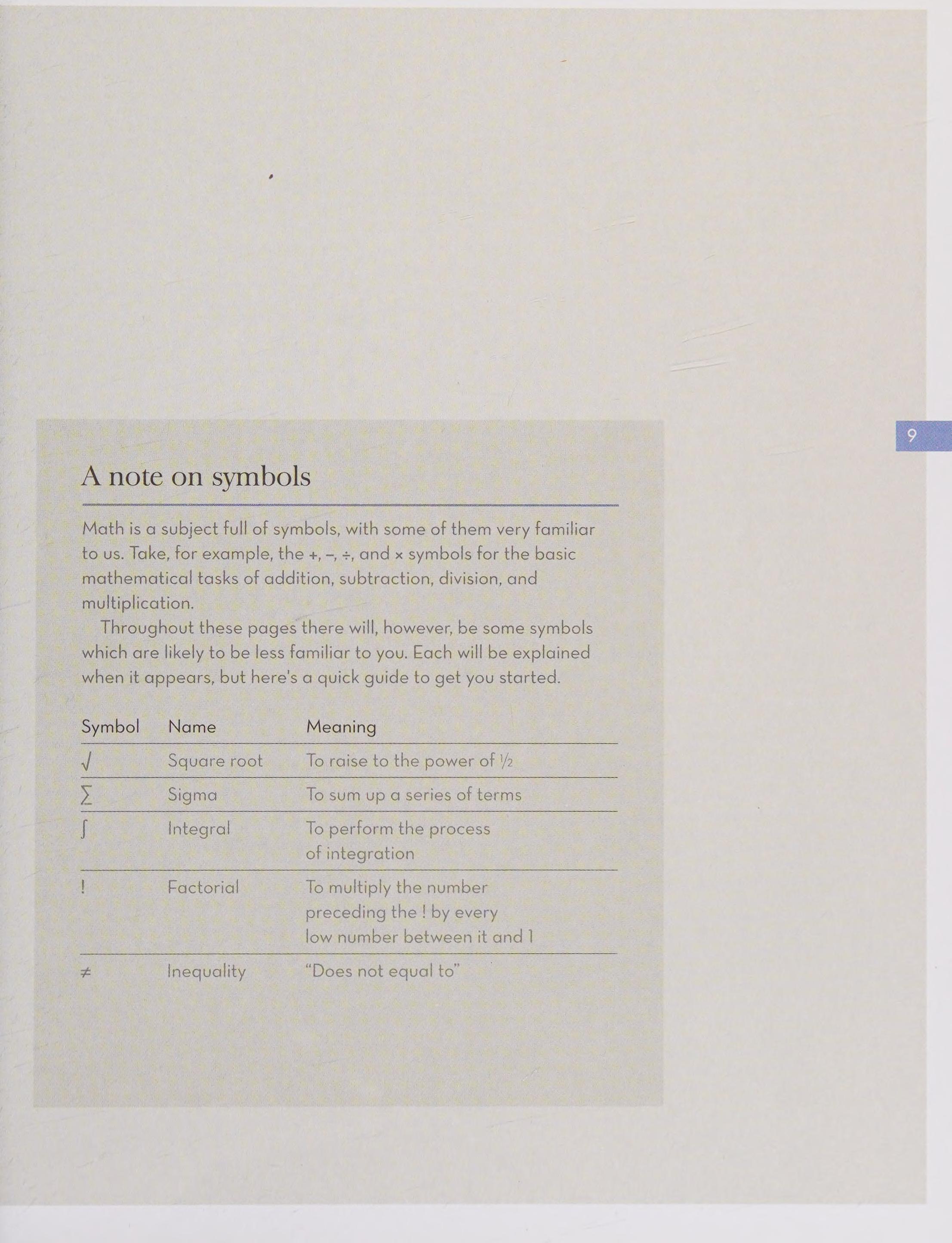 MATH IN 100 NUMBERS A Numerical Guide to Facts Formulas and Theories