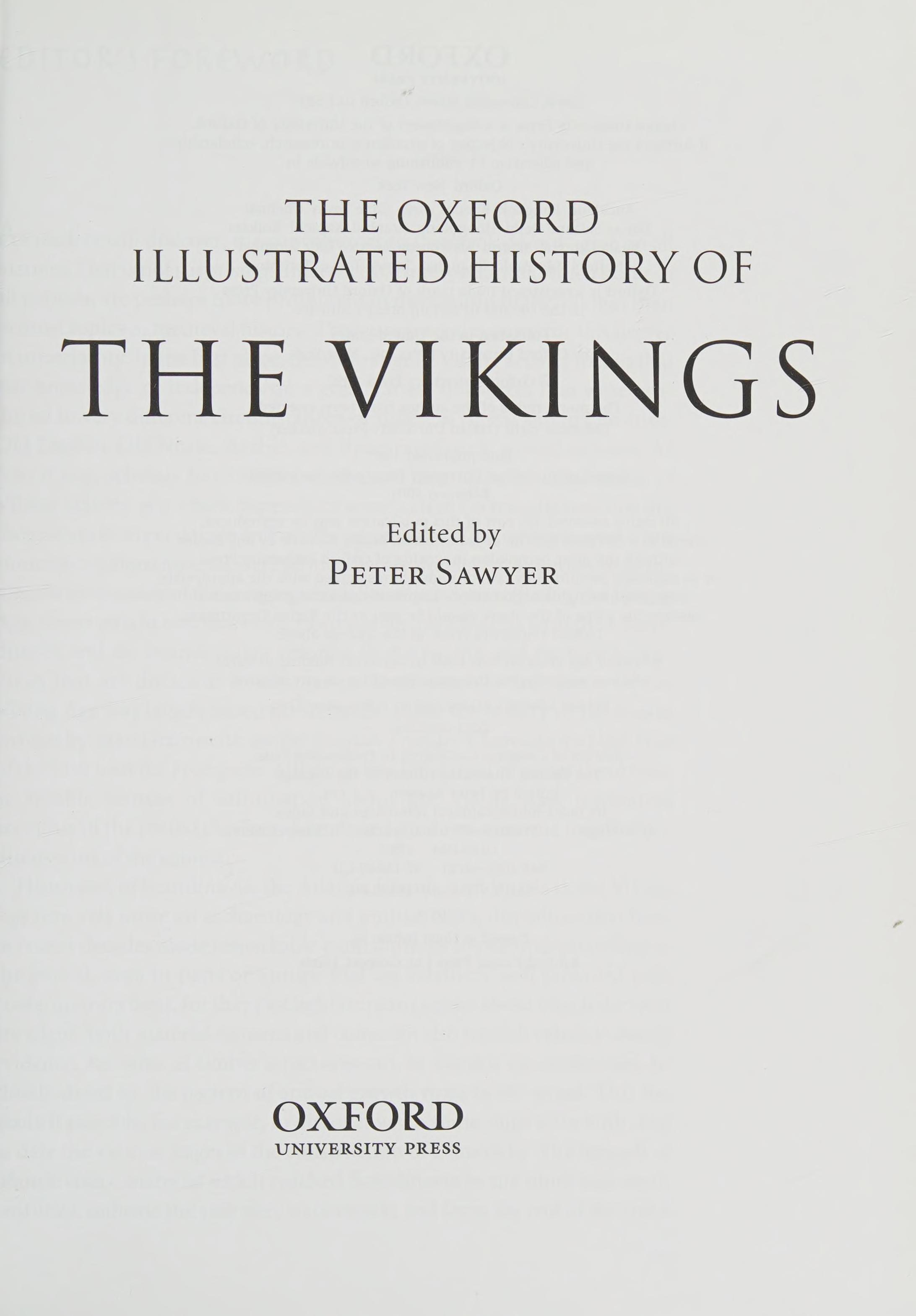The Oxford History Of The Vikings