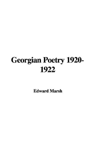 Georgian Poetry 1920 1922