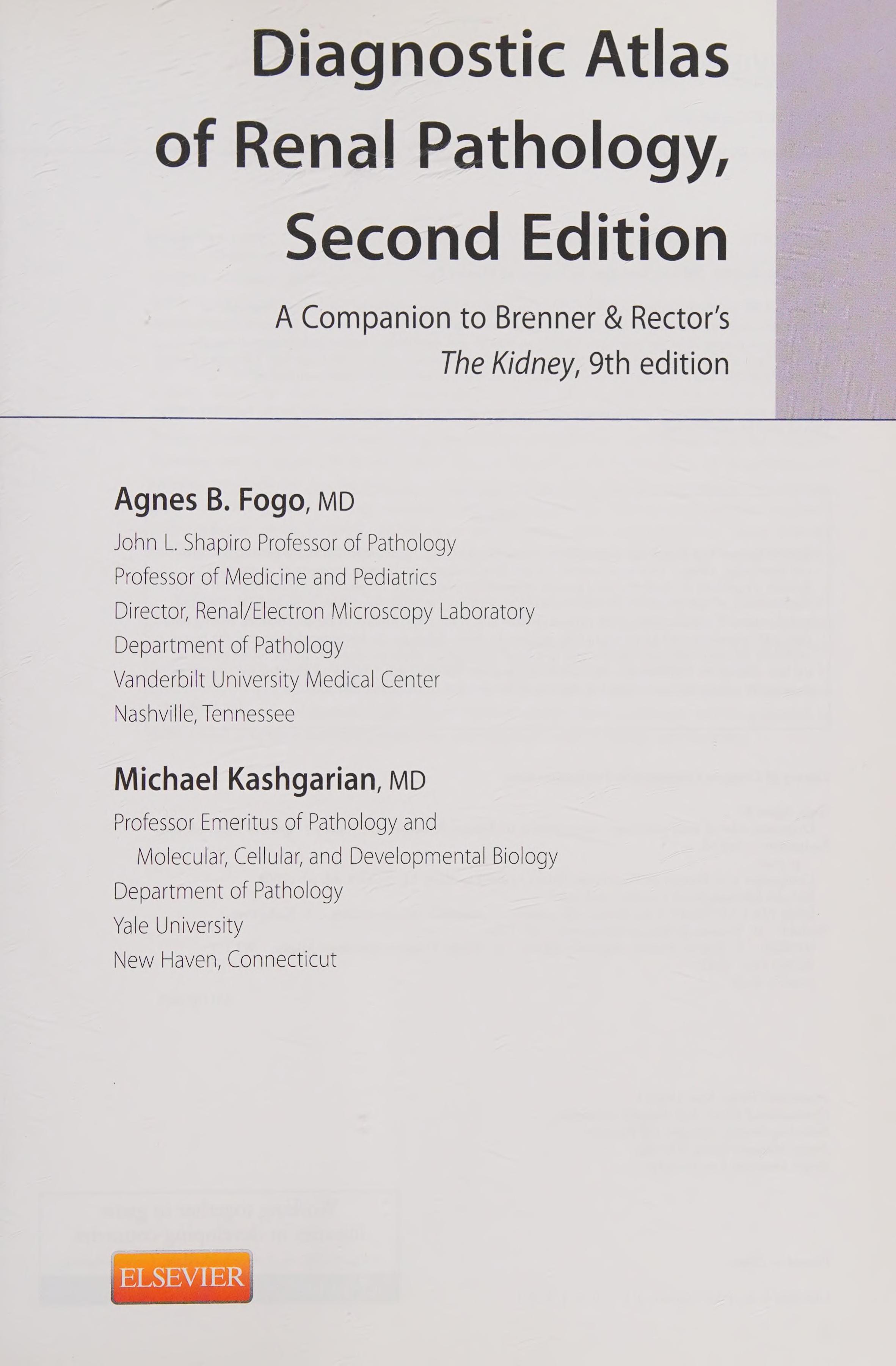 Diagnostic atlas of renal pathology