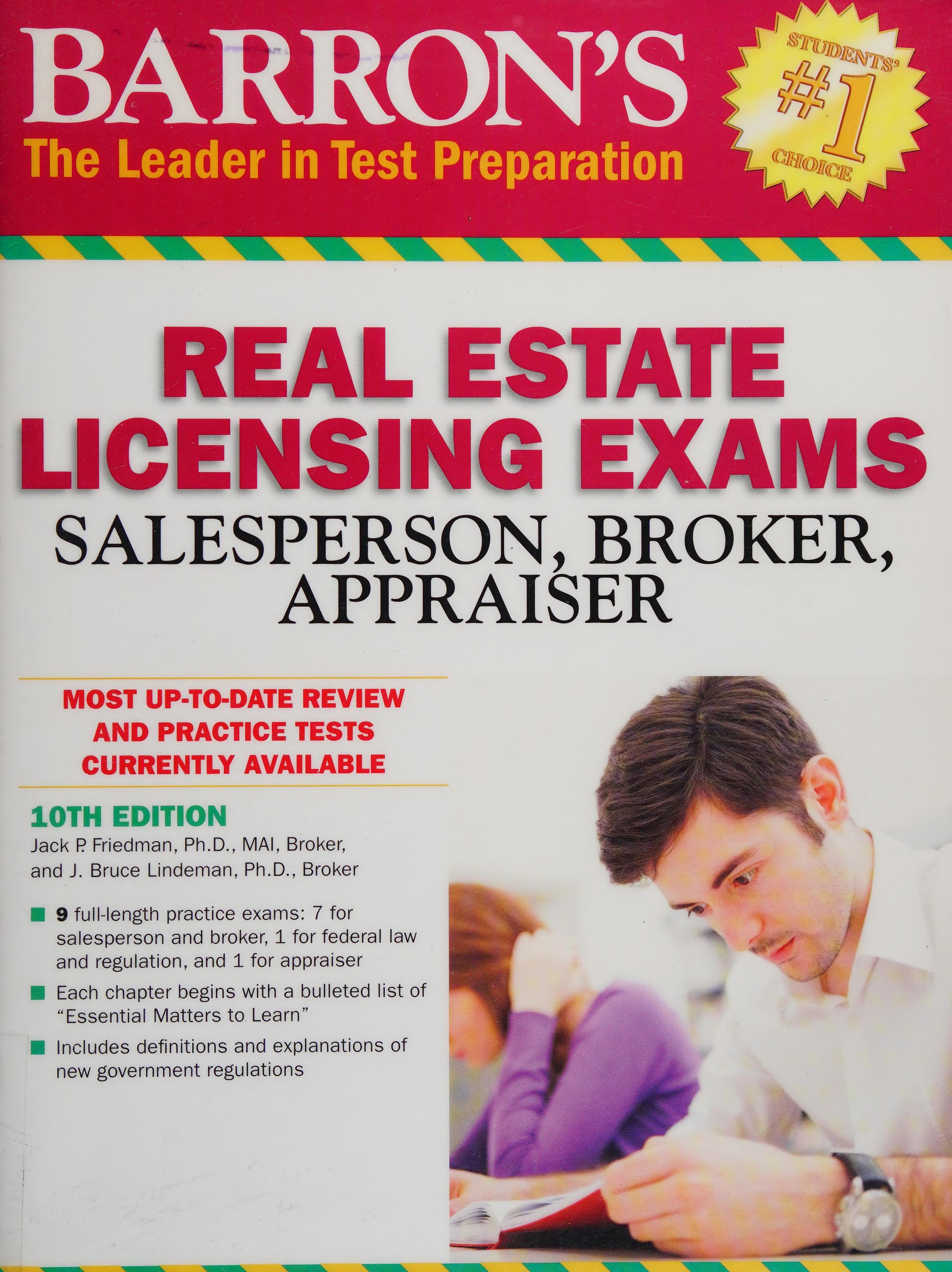 Barron's Real Estate Licensing Exams, 10th Edition
