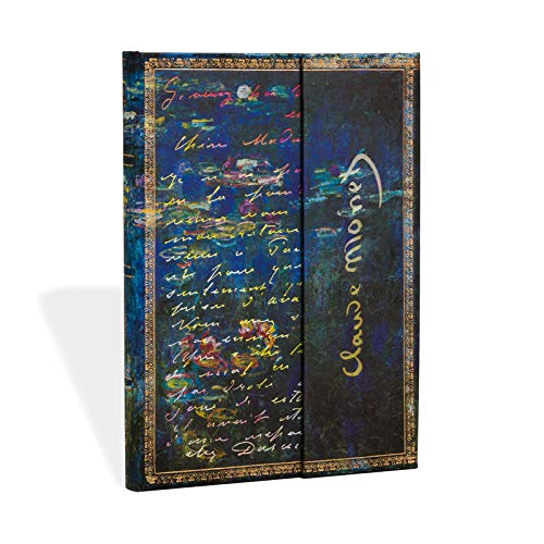 Monet (Water Lilies), Letter to Morisot Midi Lined Hardcover Journal, 144pg, 120GSM by Paperblanks (Embellished Manuscripts Collection)
