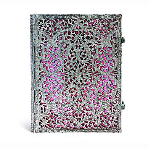 Blush Pink Ultra Lined Hardcover Journal, 240pg, 120GSM by Paperblanks (Silver Filigree Collection)