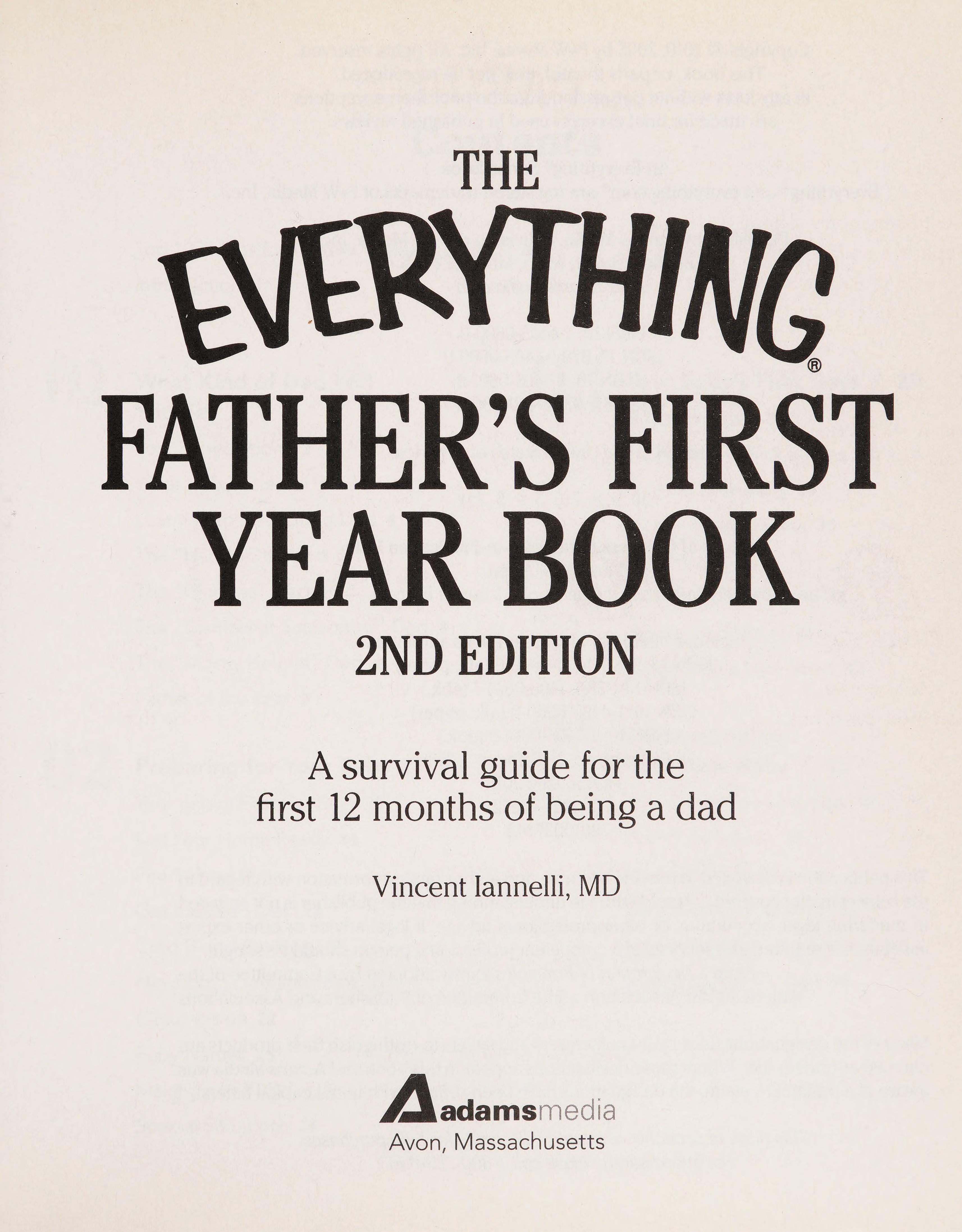 The Everything Father's First Year Book