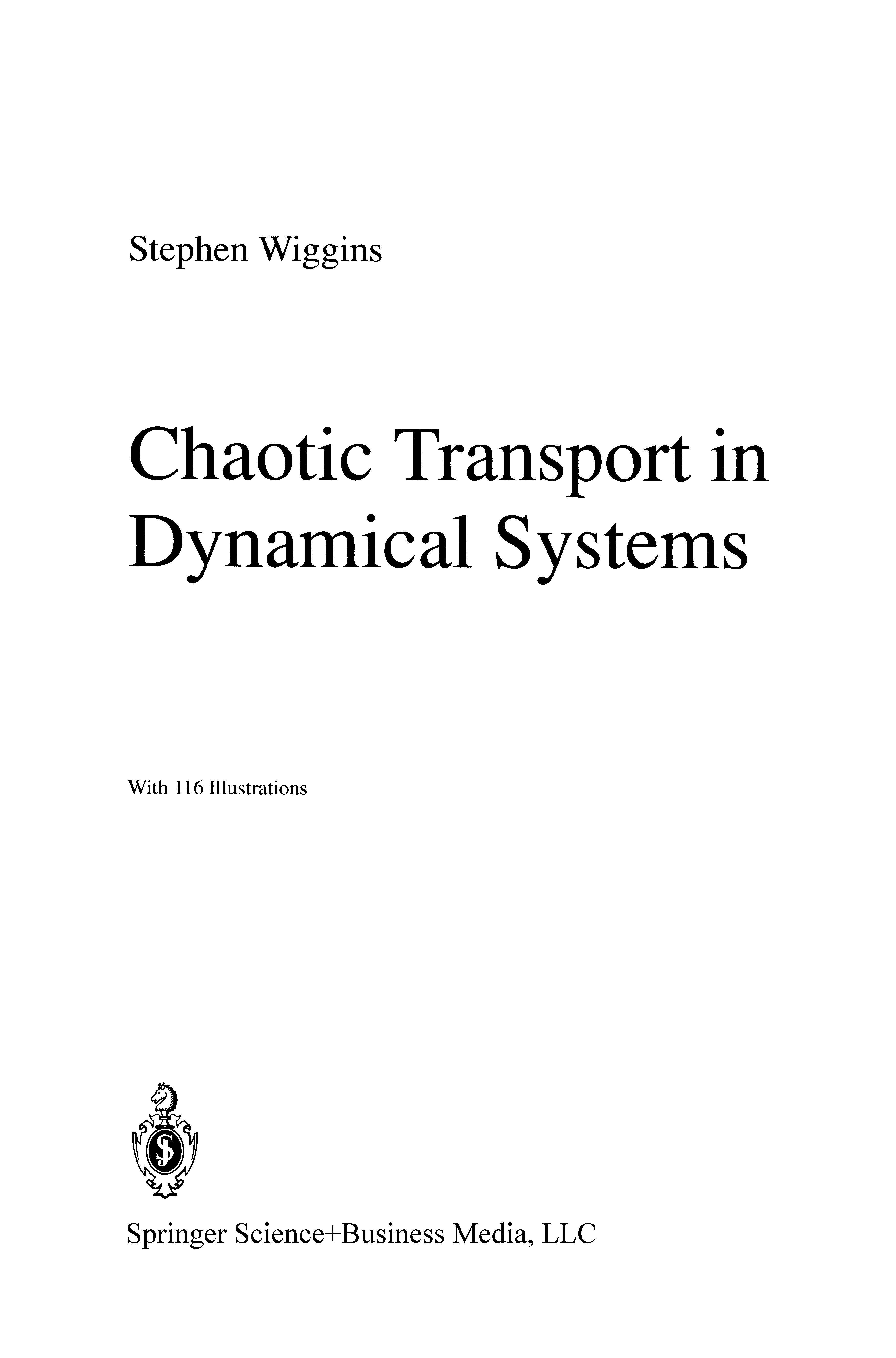 Chaotic Transport in Dynamical Systems
