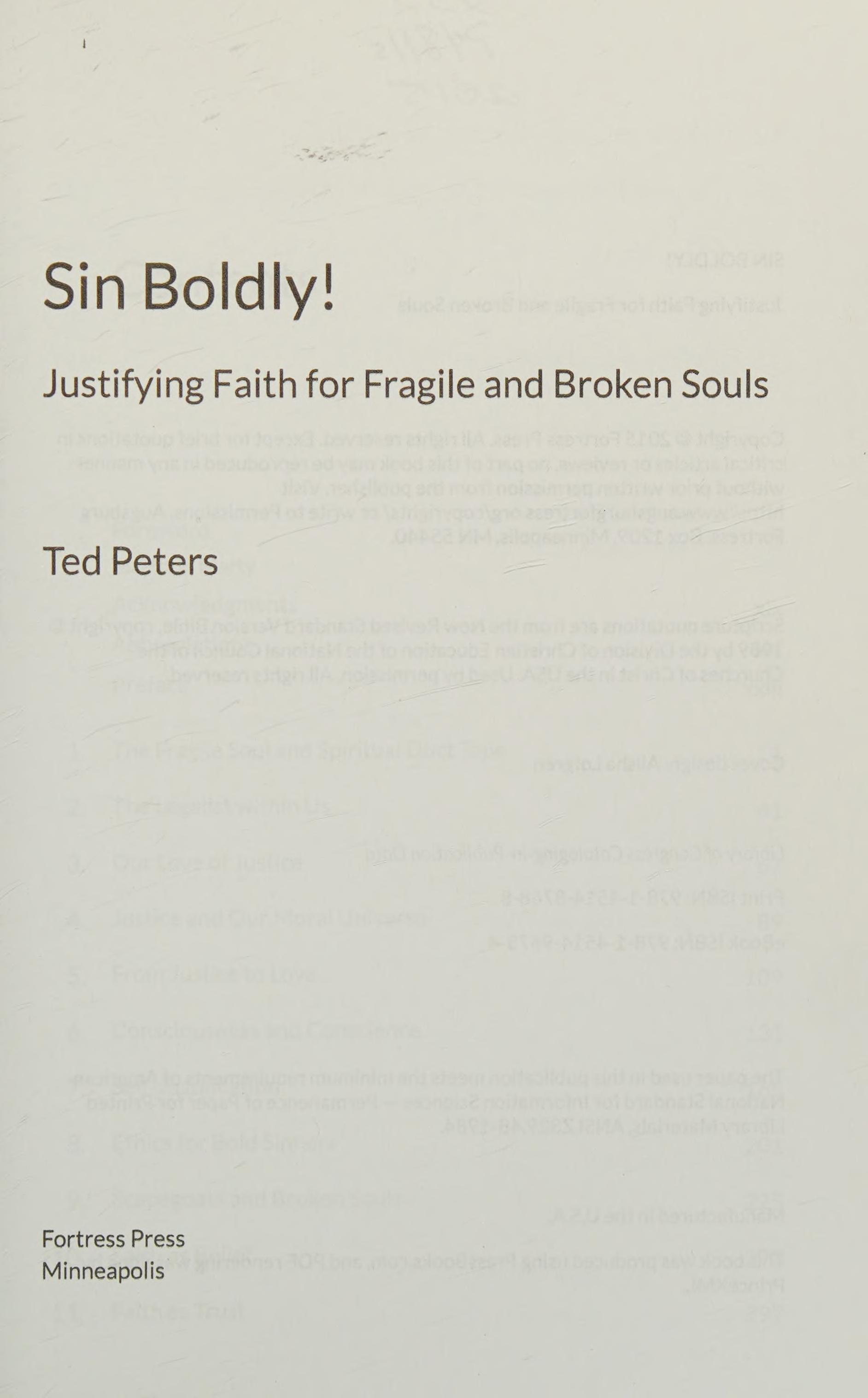 Sin Boldly!