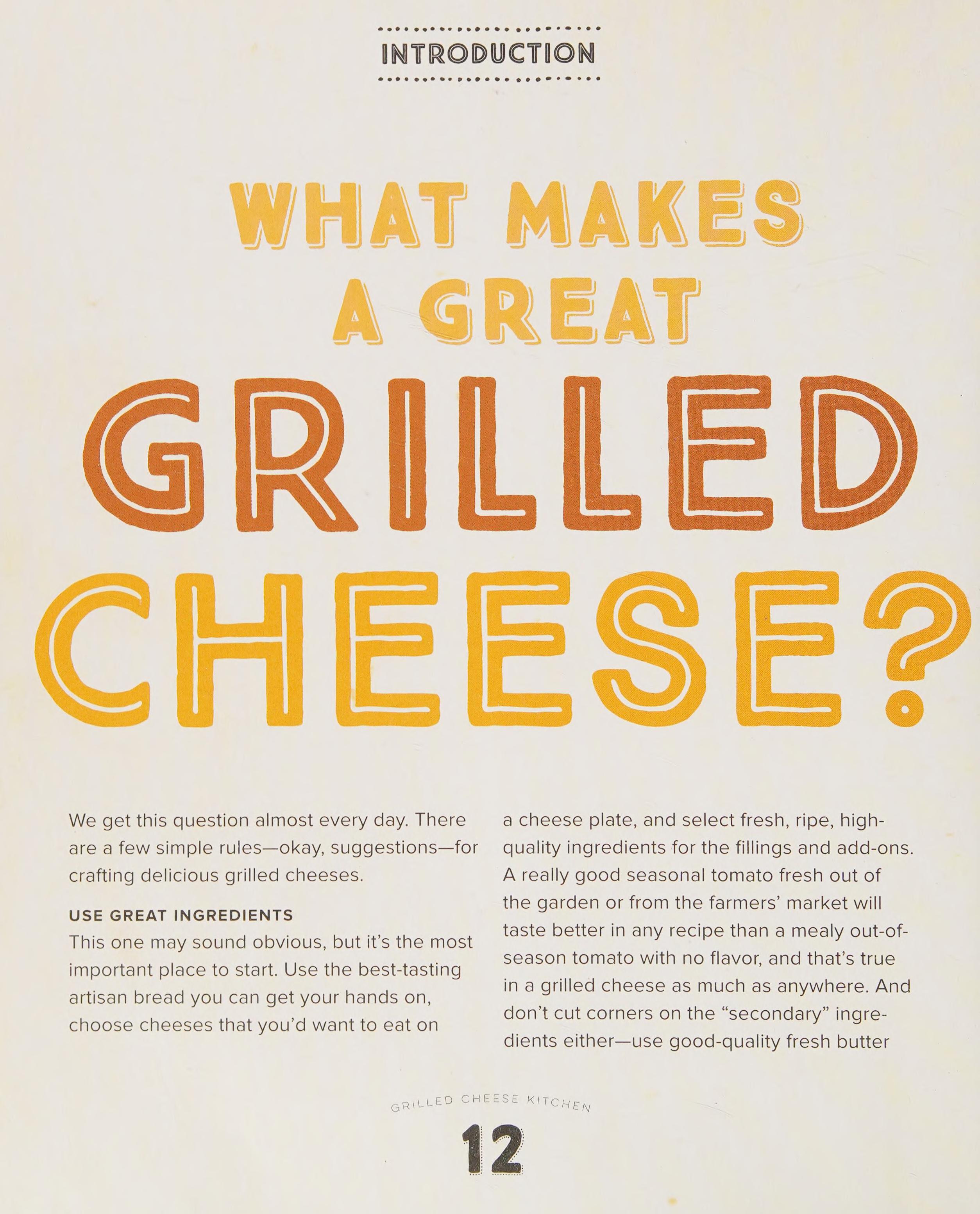 Grilled cheese kitchen