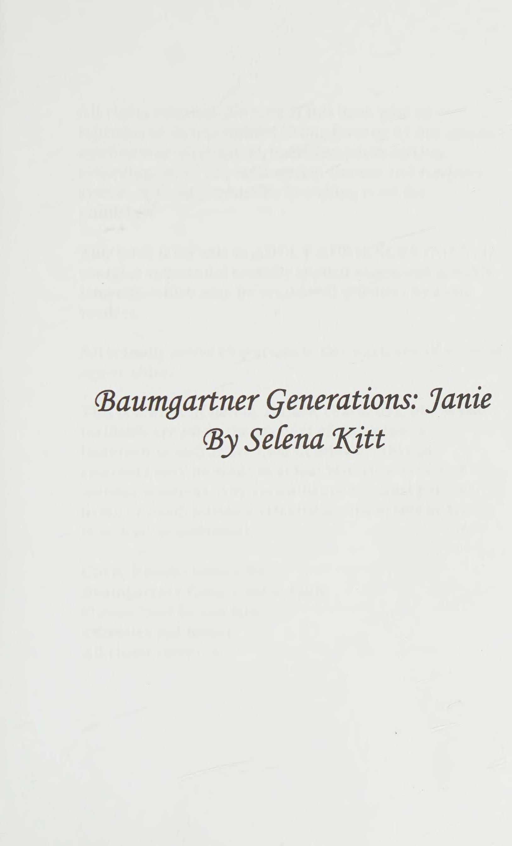 Baumgartner Generations: Janie