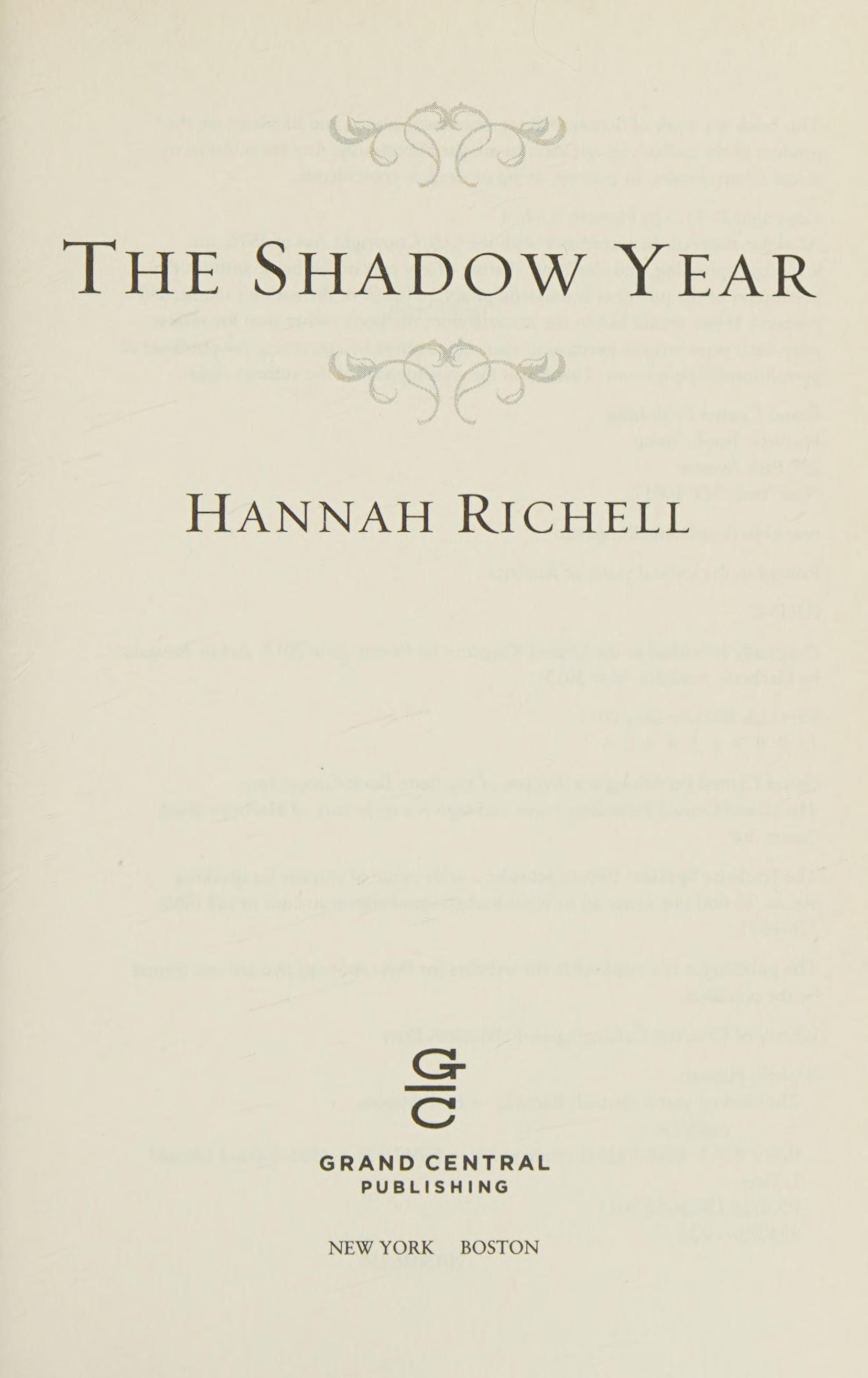 The Shadow Year
