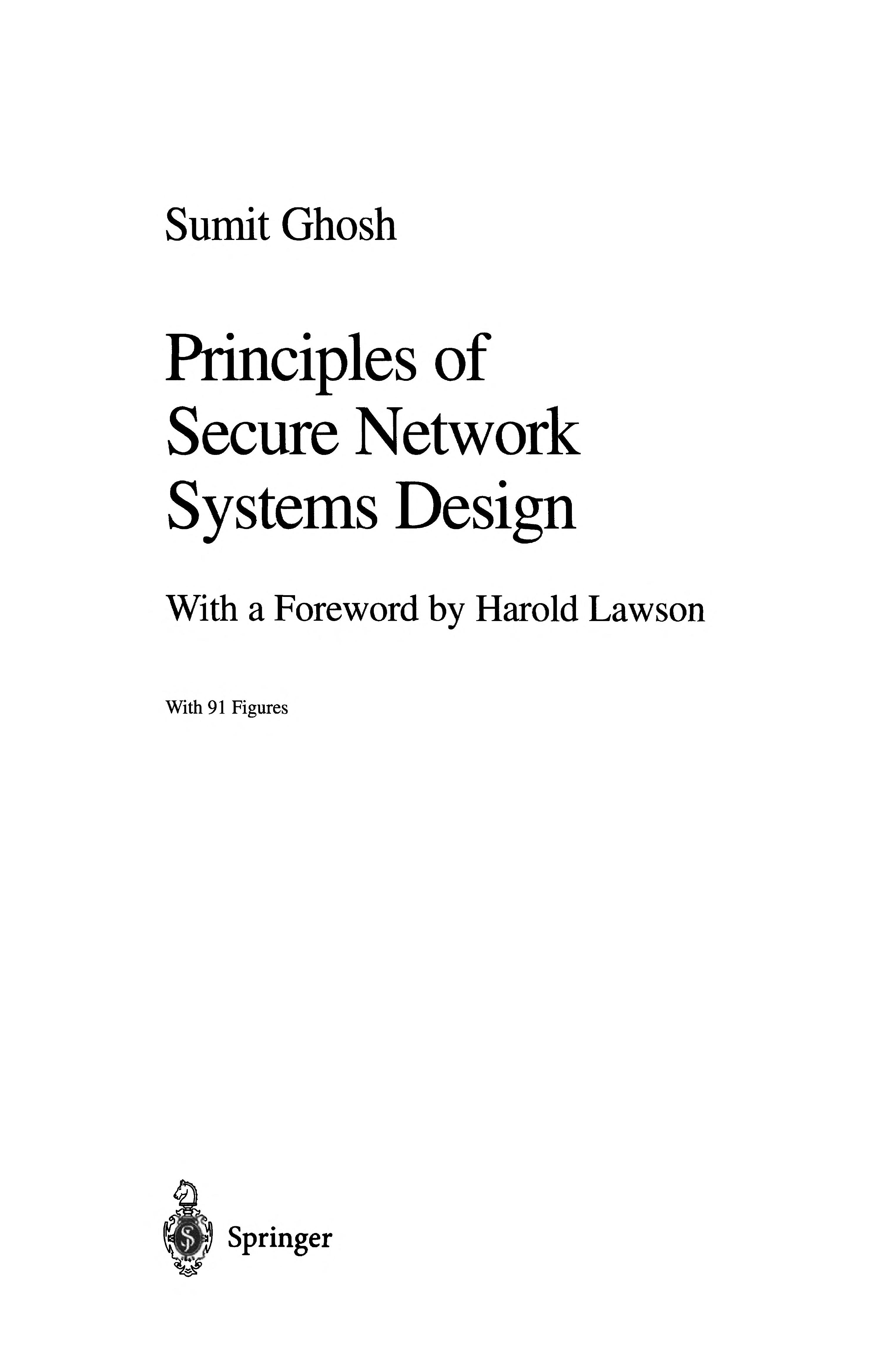 Principles of Secure Network Systems Design