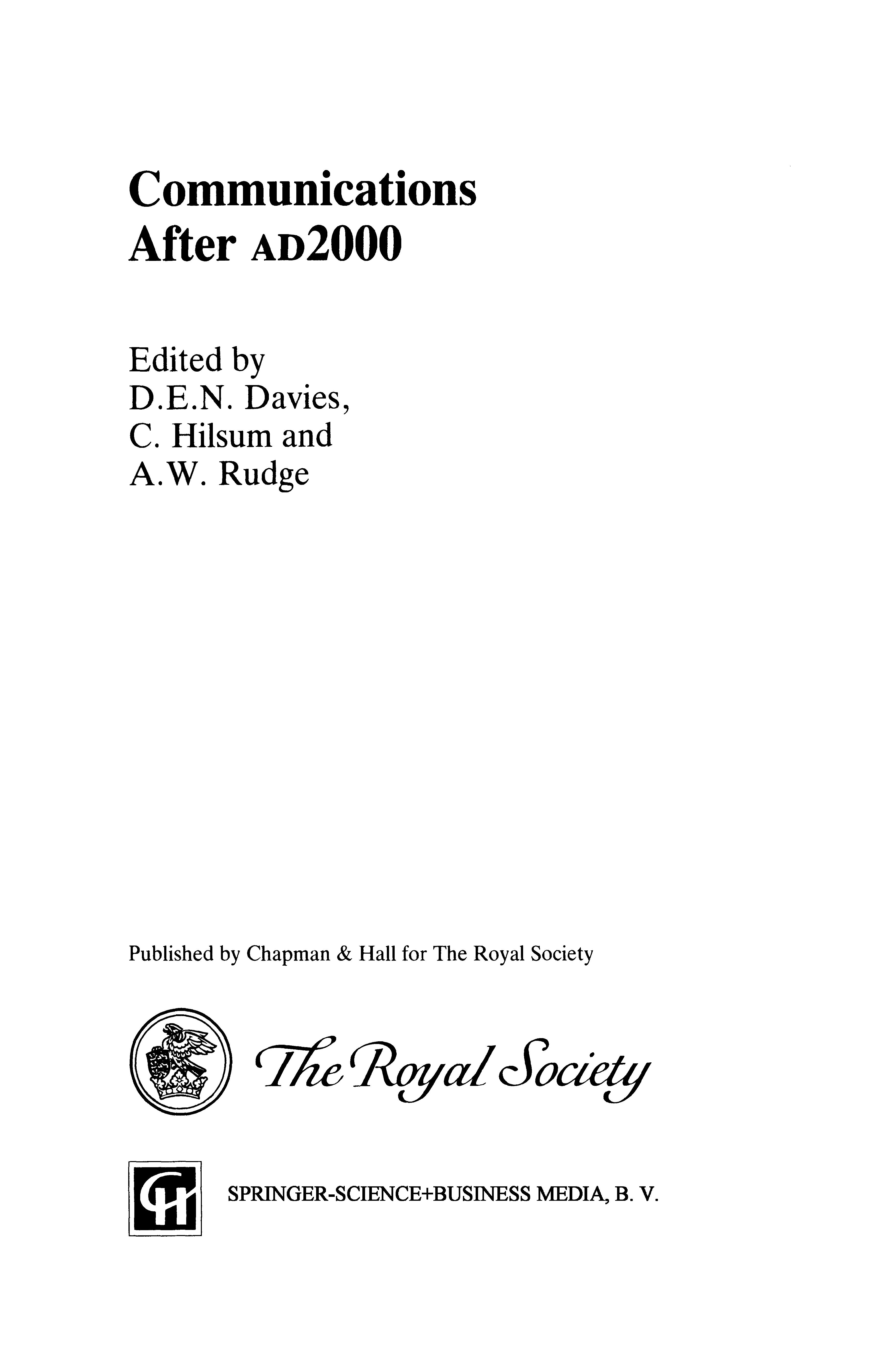 Communications After Ad2000