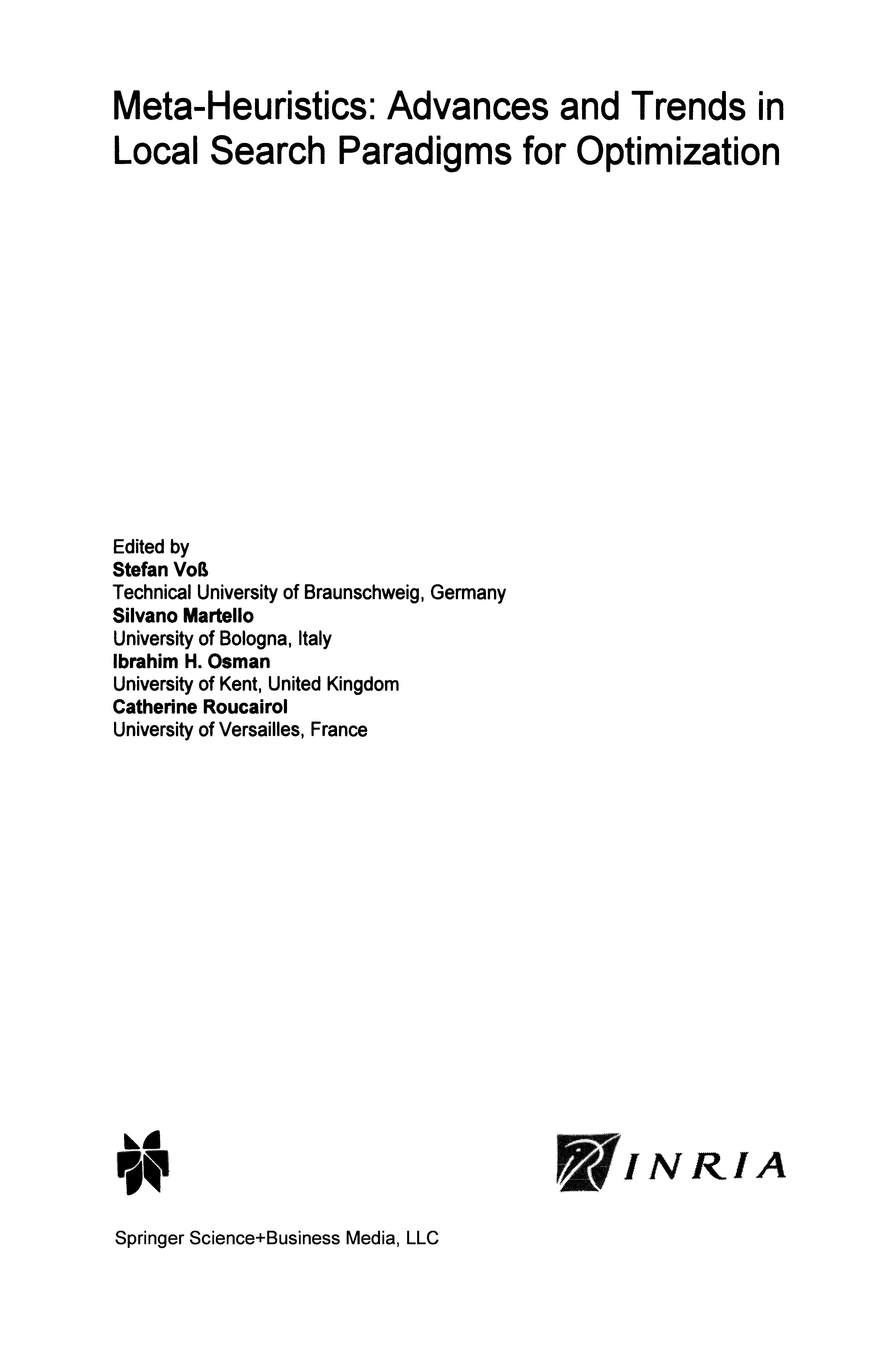 Meta-Heuristics