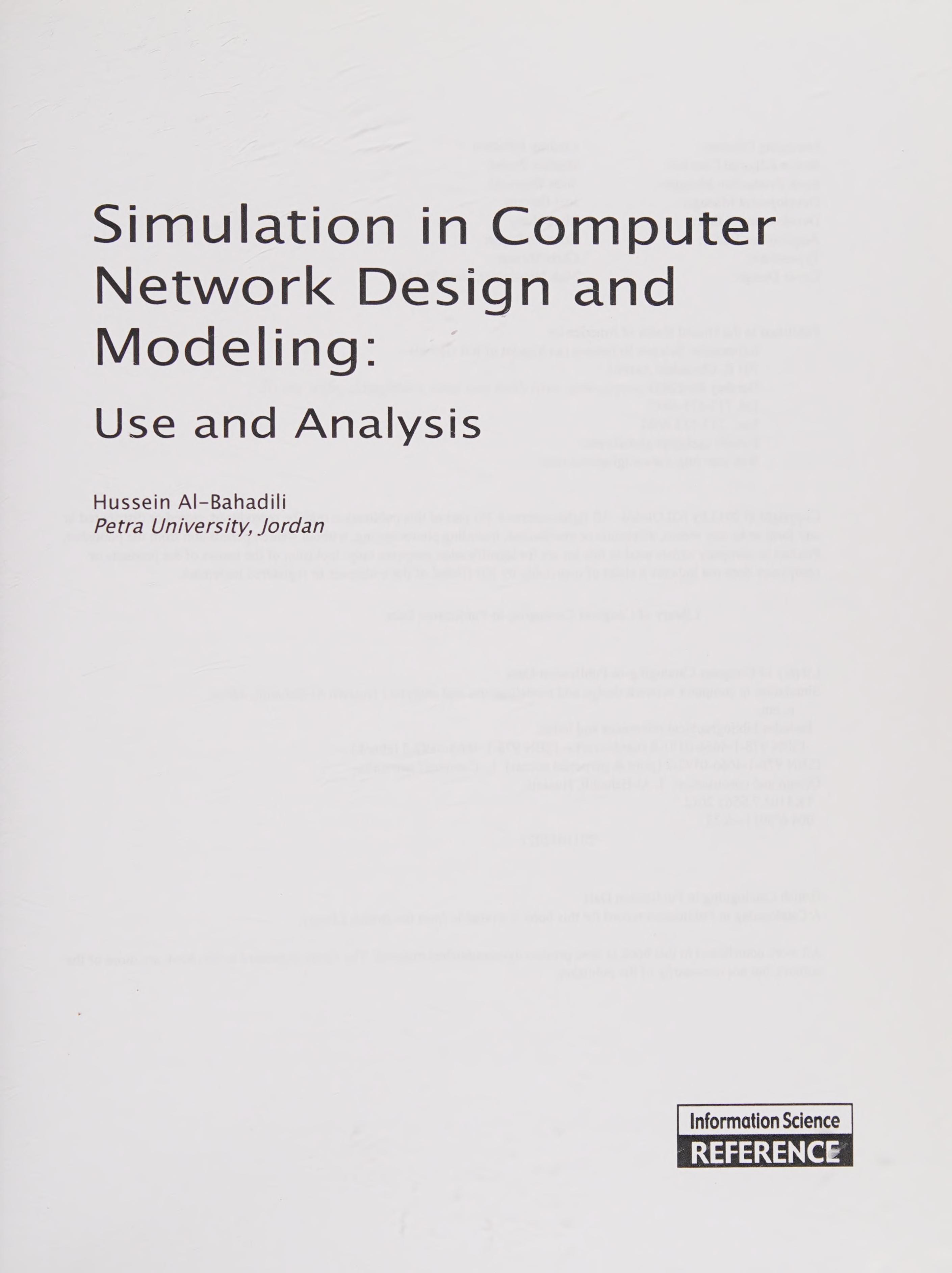 Simulation in Computer Network Design and Modeling