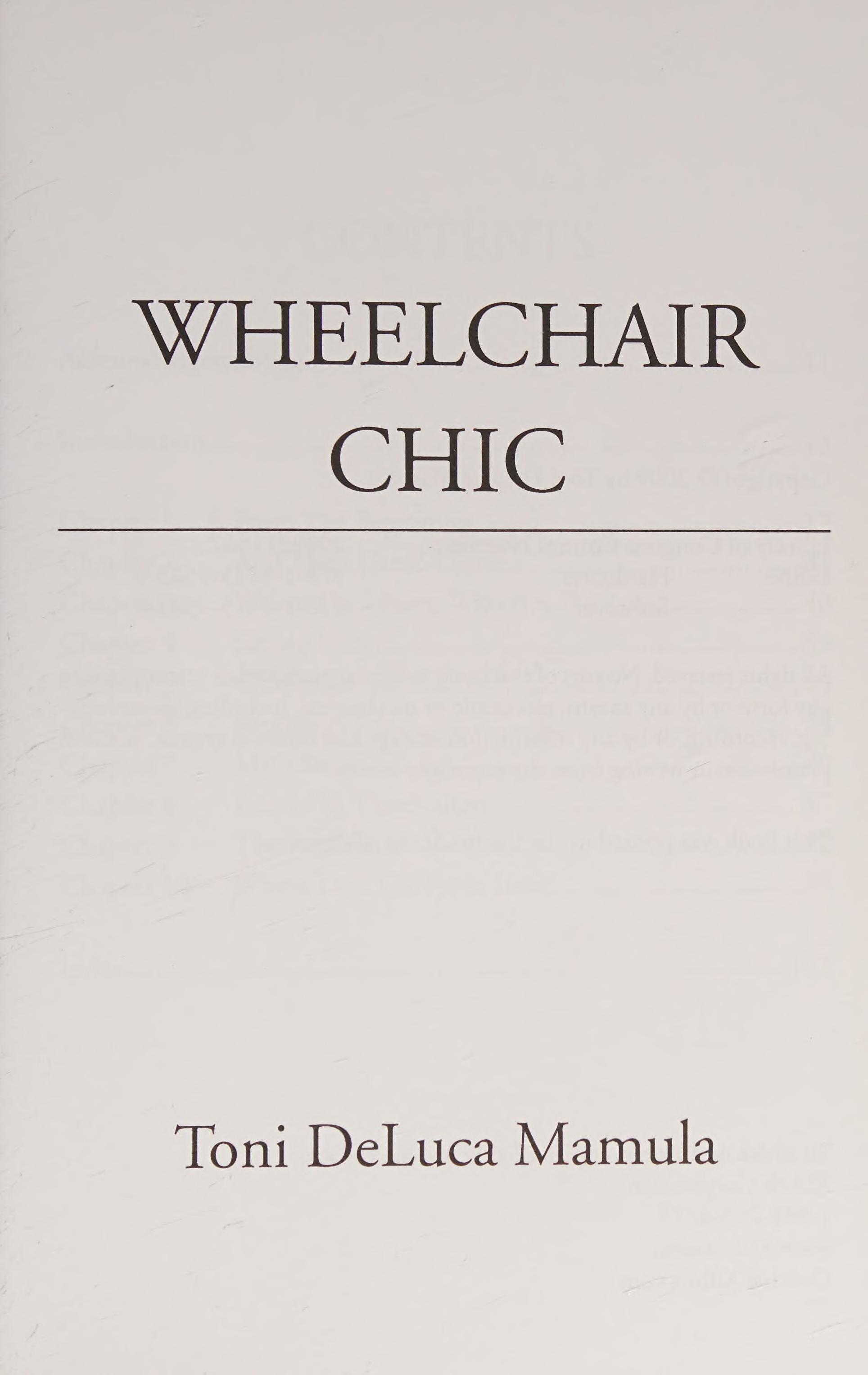 Wheelchair Chic