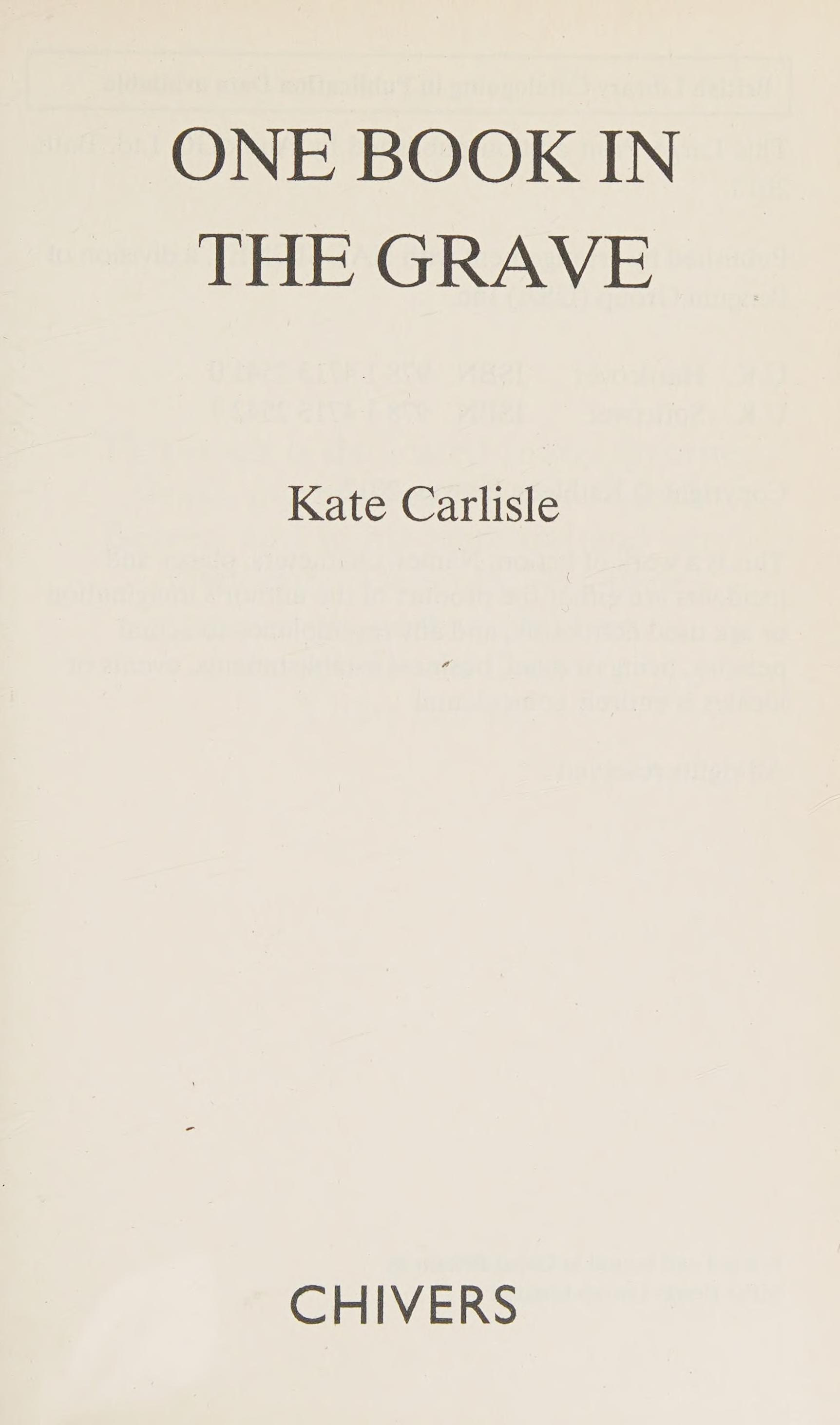 One book in the grave