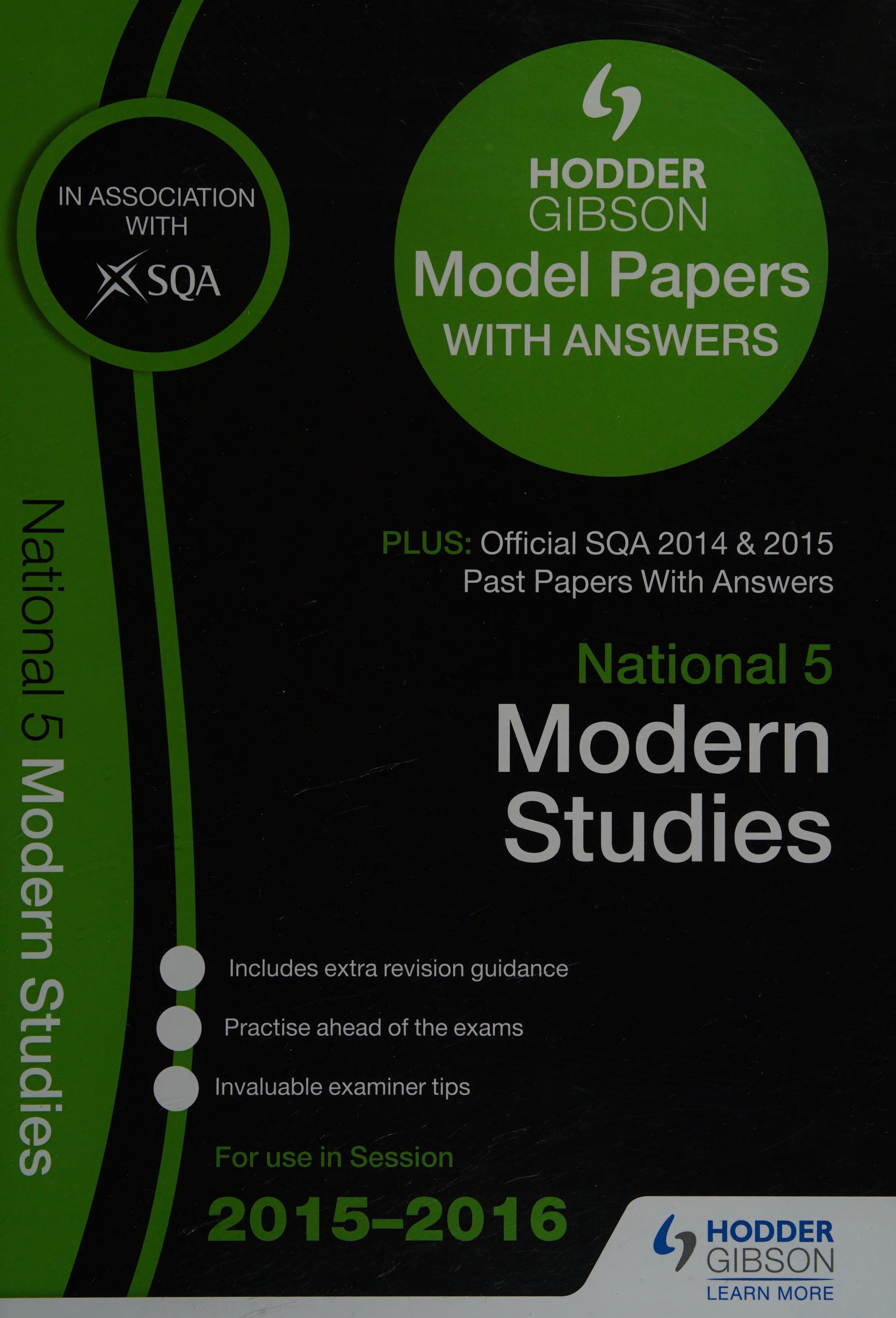 National 5 Modern Studies 2015/16 SQA Past and Hodder Gibson Model Papers