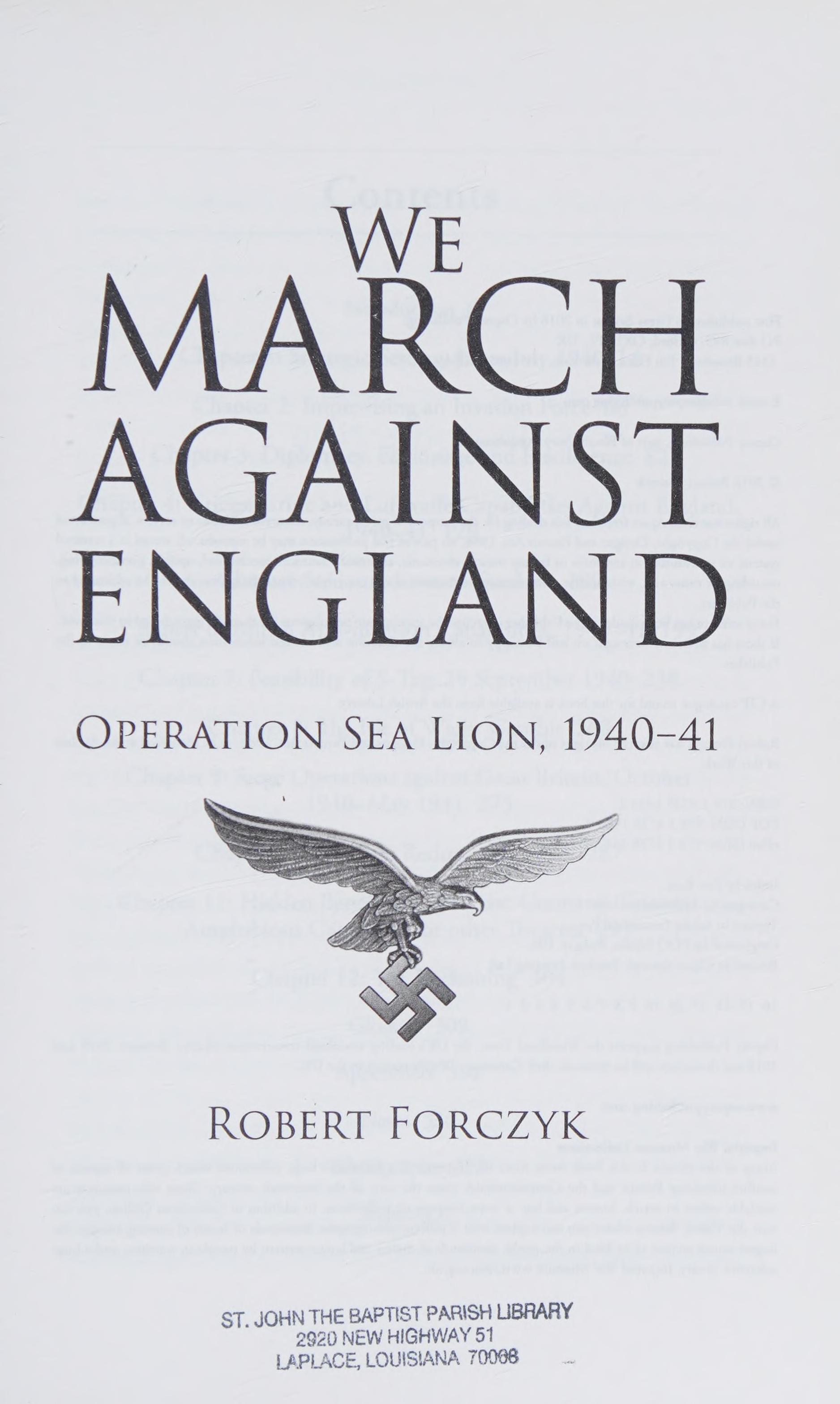 We March Against England