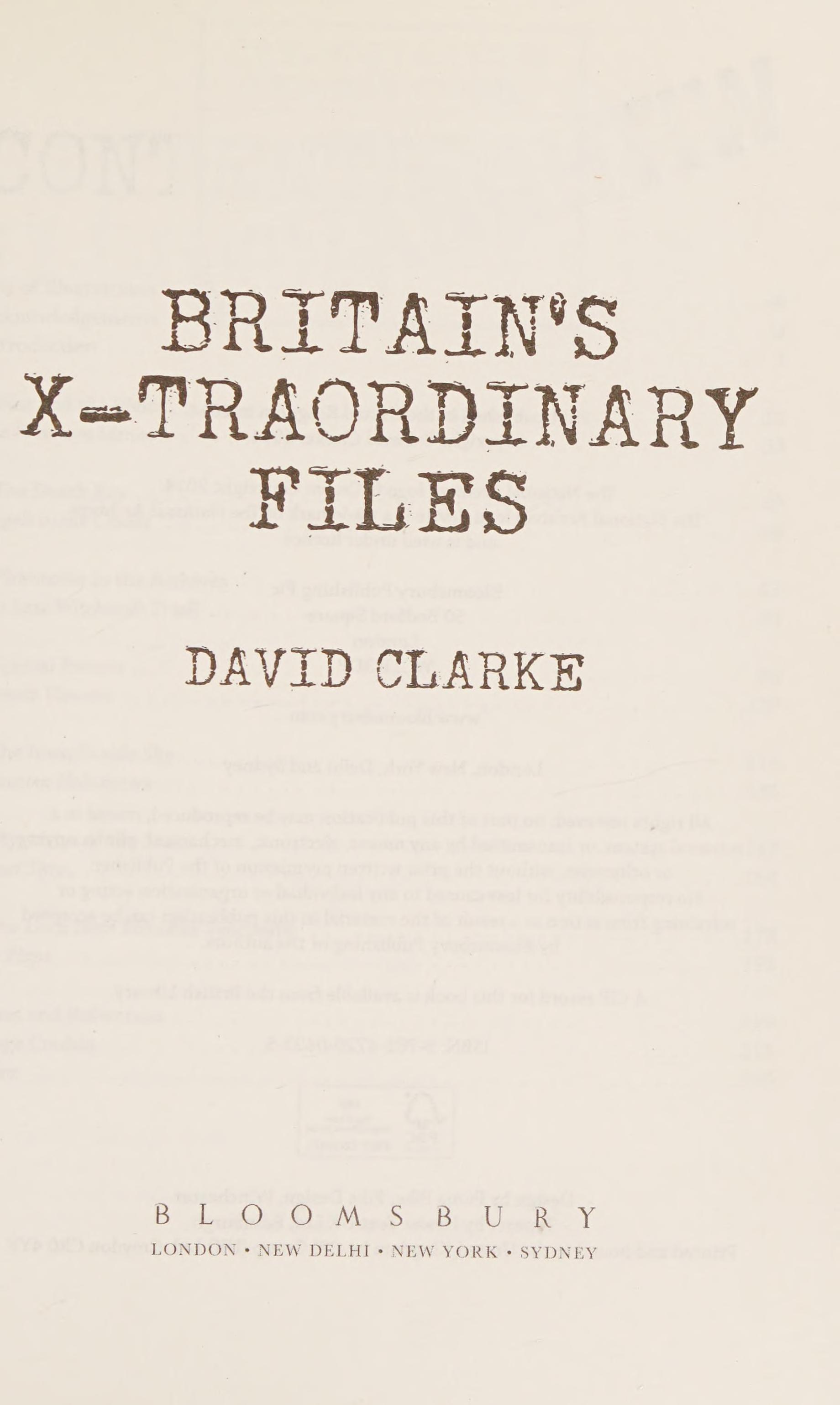 Britain's X-Traordinary Files