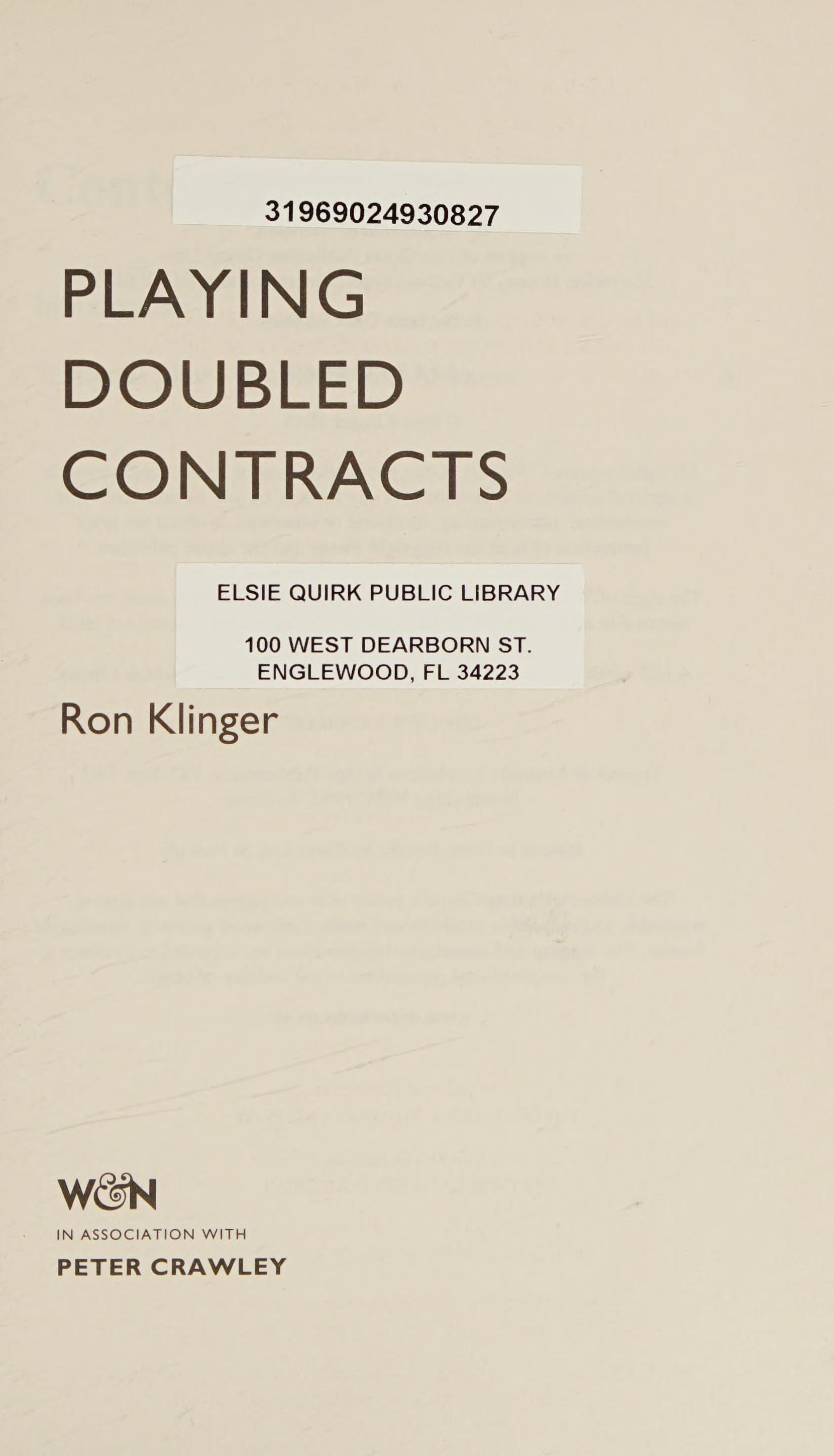Playing Doubled Contracts