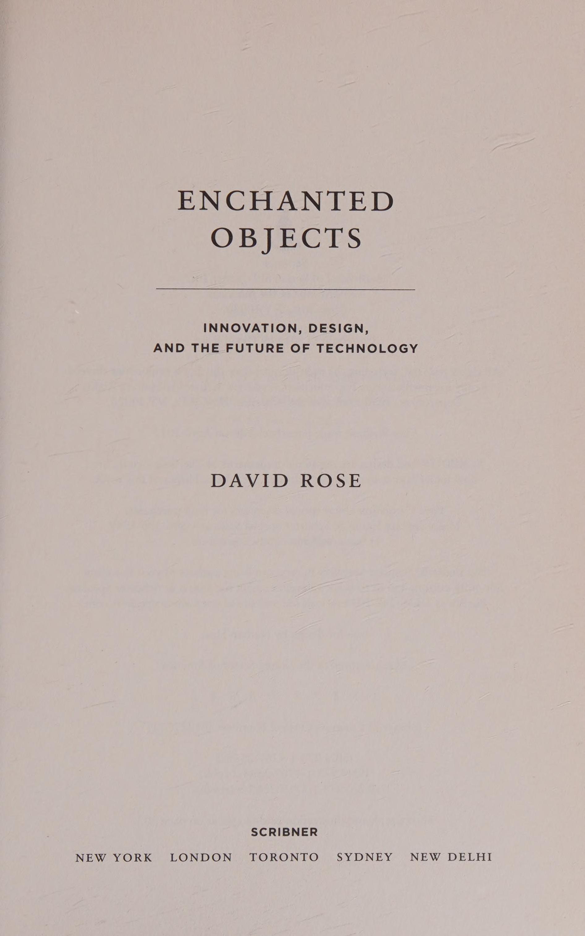 Enchanted Objects
