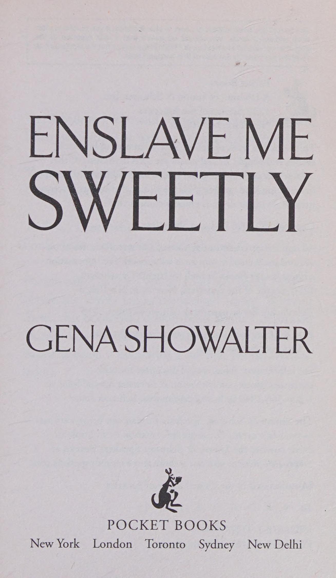 Enslave Me Sweetly by Gena Showalter, ISBN 9781476753003