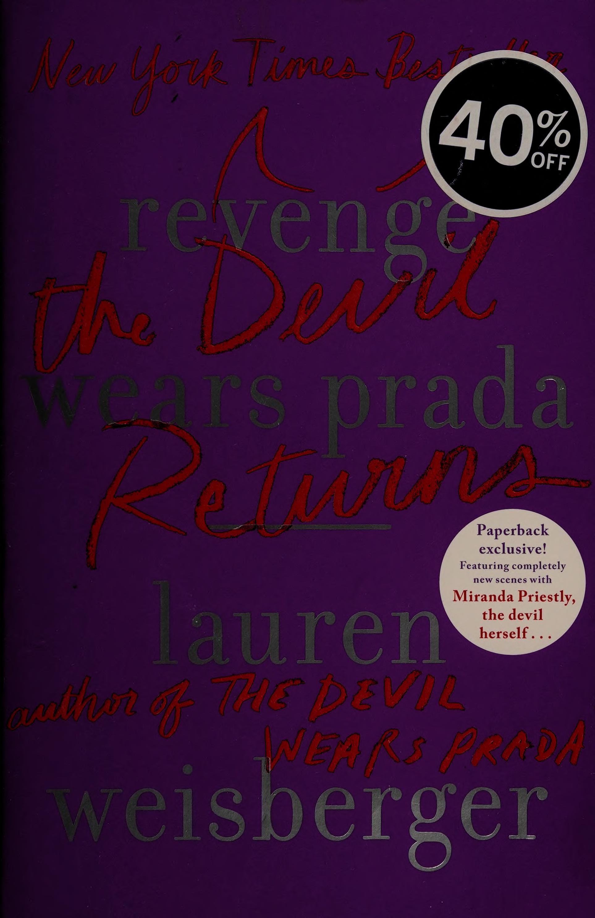 Revenge Wears Prada by Lauren Weisberger, ISBN 9781476779829