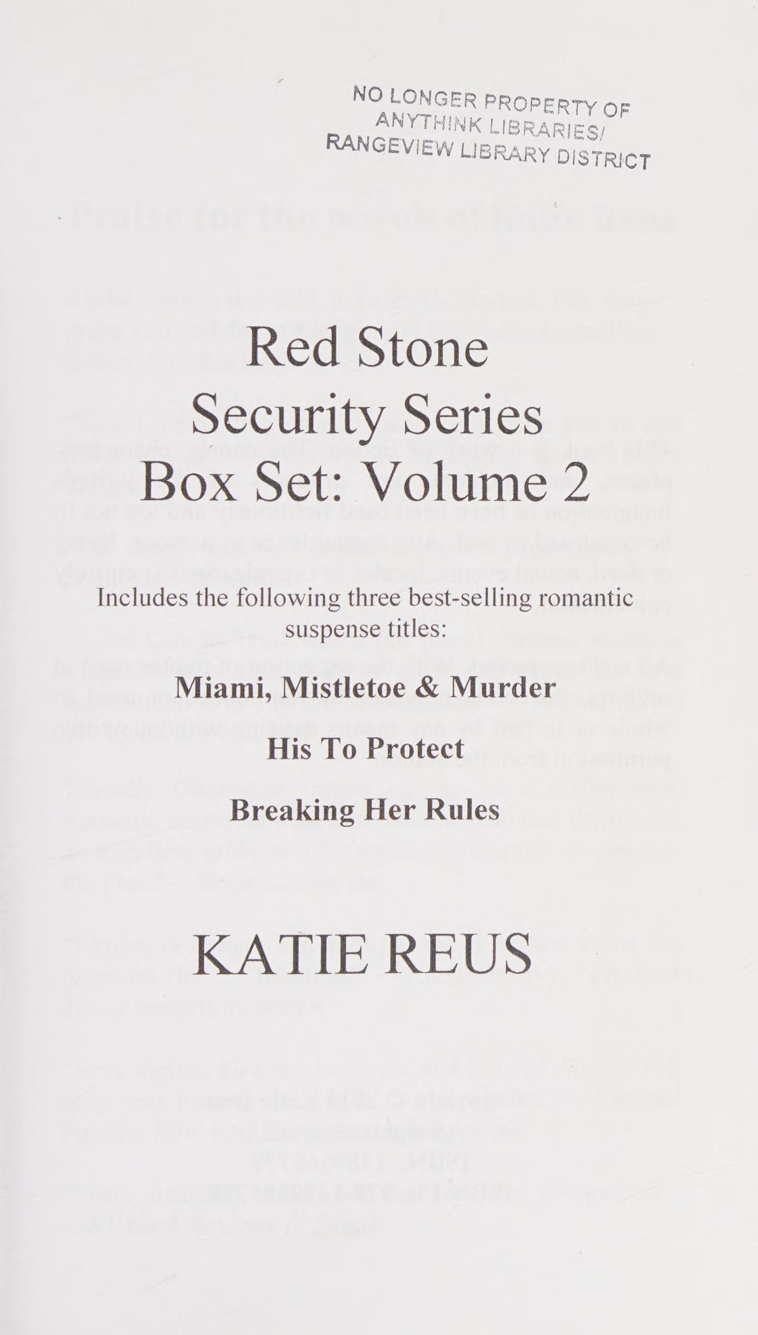 Red Stone Security series box set
