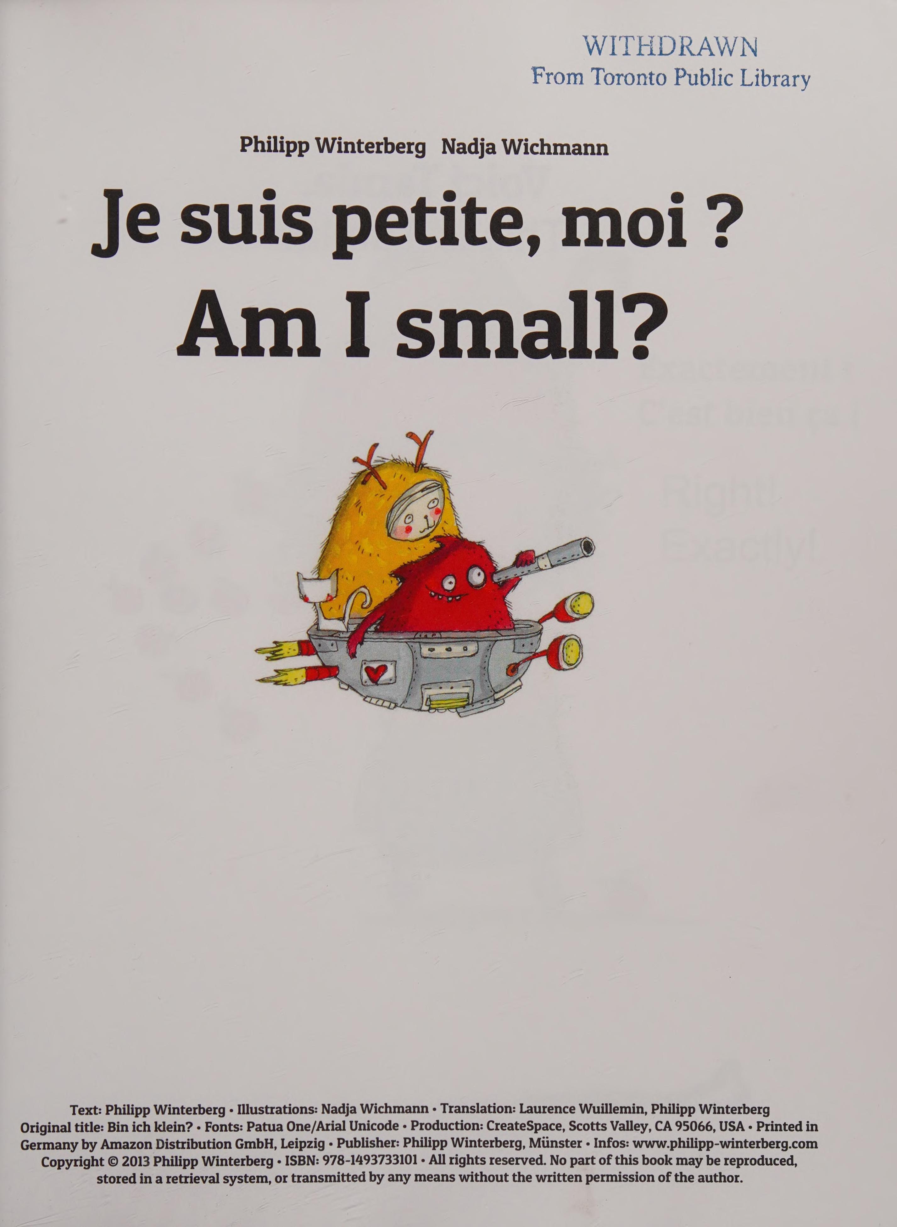 Am I Small? Je Suis Petite, Moi ?