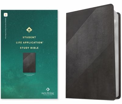 NLT Student Life Application Study Bible, Filament Enabled Edition (Red Letter, LeatherLike, Charcoal Gray Striped)