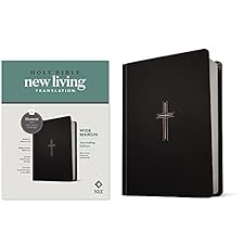 NLT Wide Margin Bible, Filament Enabled Edition (Red Letter, Hardcover LeatherLike, Black Cross)