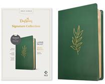 NLT Large Print Thinline Reference Bible, Filament Enabled Edition (Red Letter, LeatherLike, Evergreen)