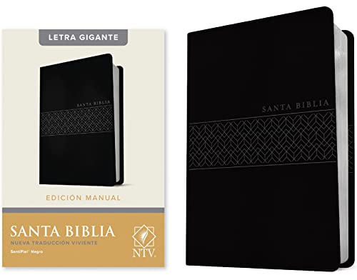 Santa Biblia NTV, Edición Manual, Letra Gigante (Letra Roja, SentiPiel, Negro)