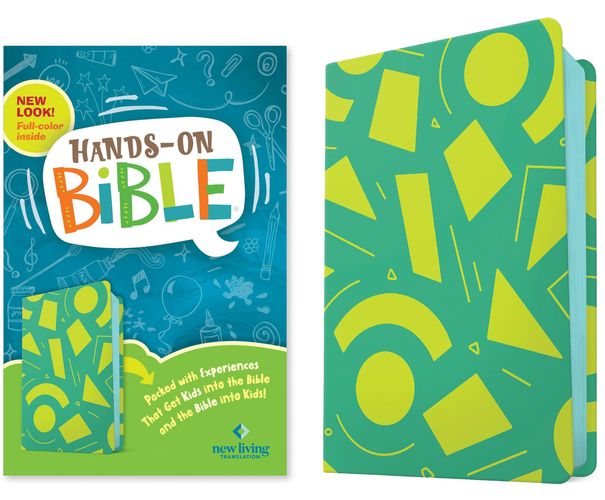 NLT Hands-on Bible, Third Edition (LeatherLike, Green Lines and Shapes)