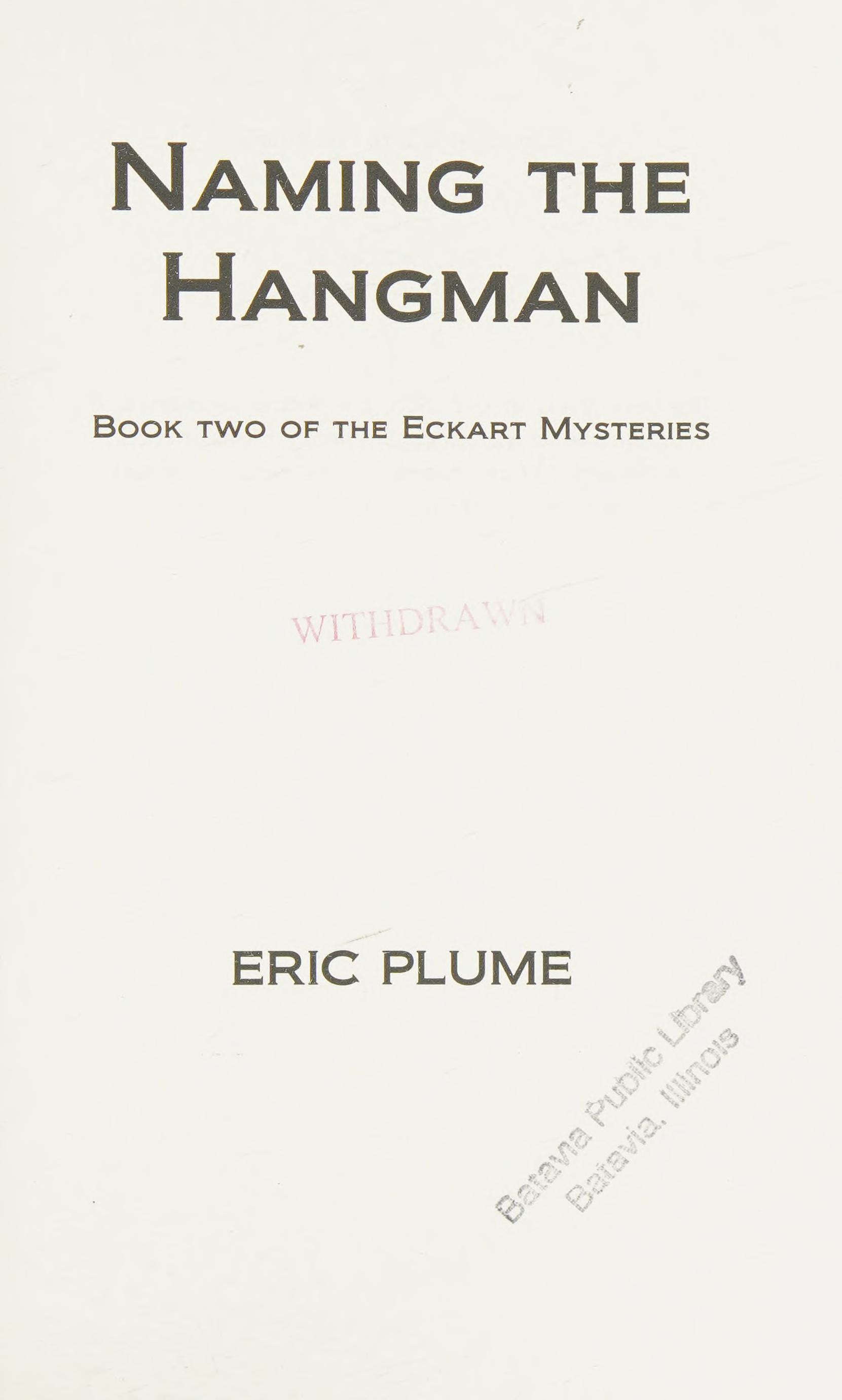Naming The Hangman