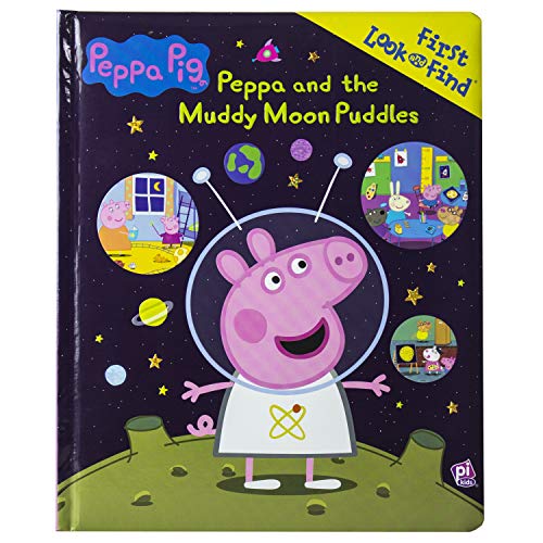 Peppa Pig Peppa and the Muddy Moon Puddles First Look and Find Activity Book PI Kids