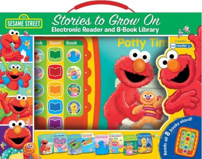 Sesame Street Stories to Grow on Electronic Reader and 8 Book Library Sound Book Set Me Reader Jr
