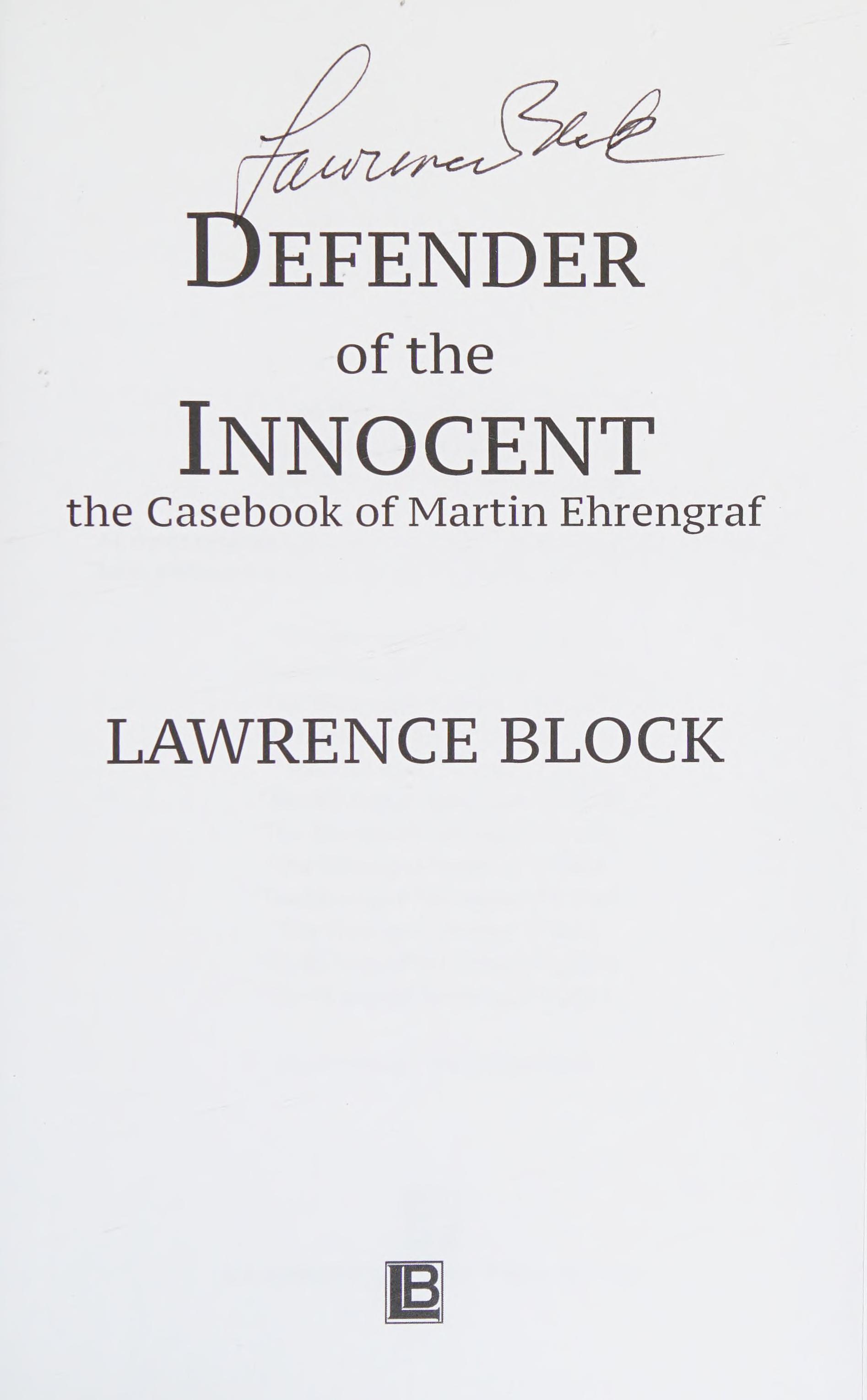 Defender Of The Innocent