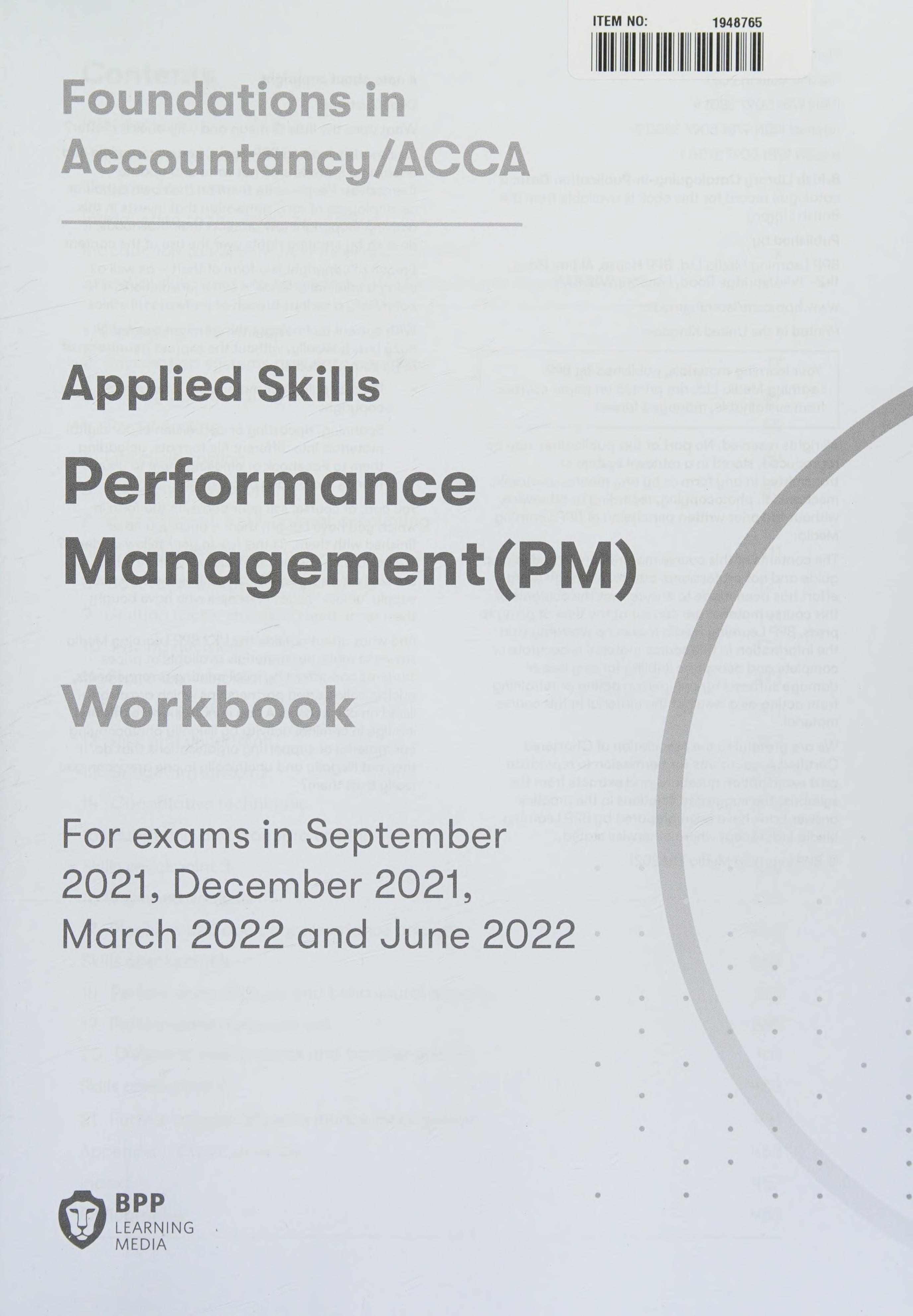 ACCA Performance Management