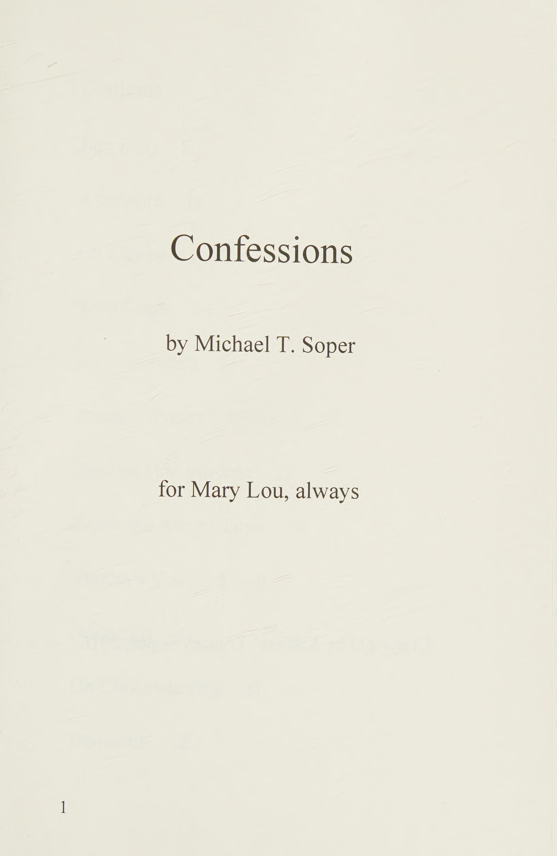 Confessions