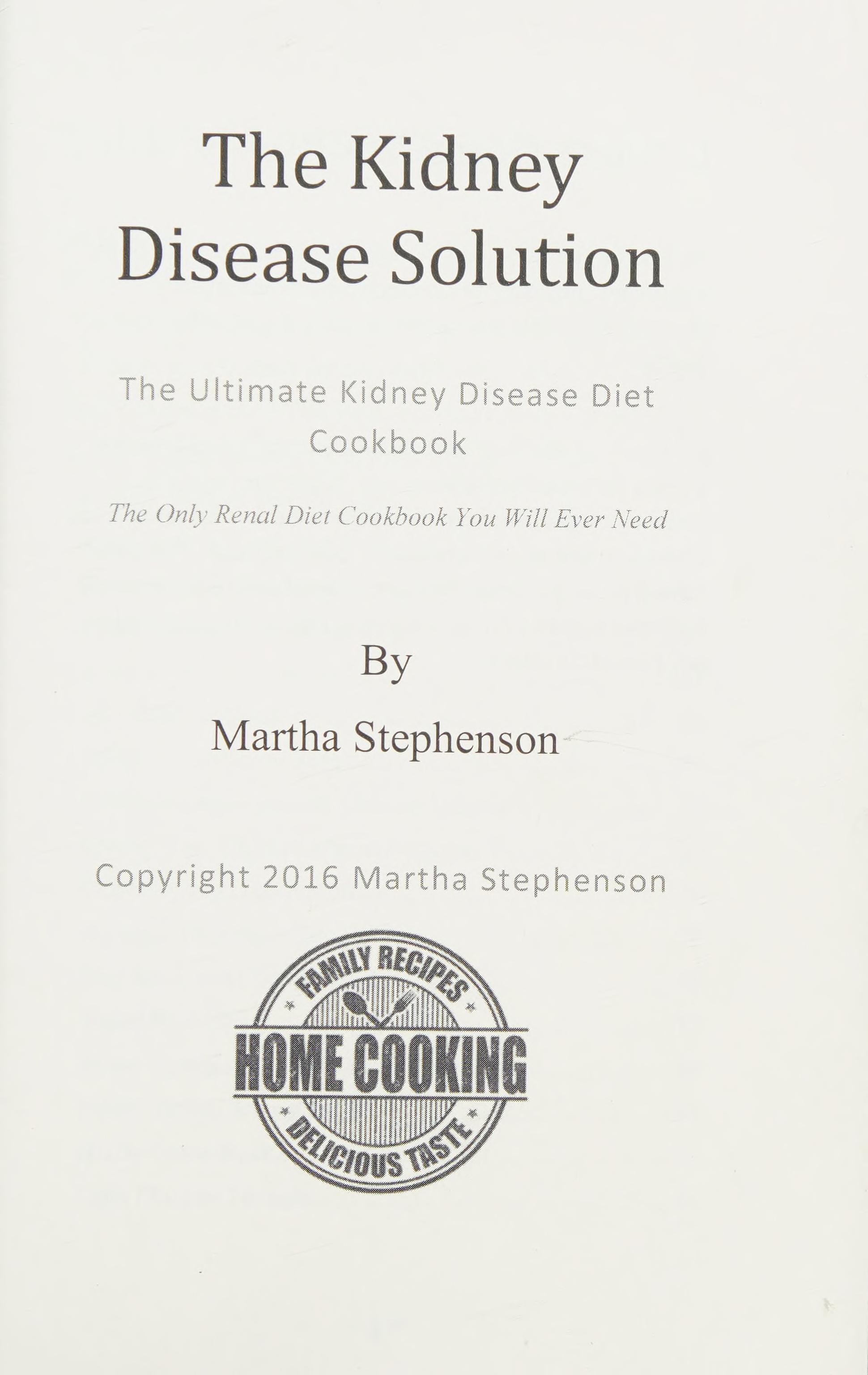 The Kidney Disease Solution