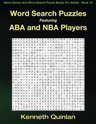 Word Search Puzzles Featuring ABA and NBA Players