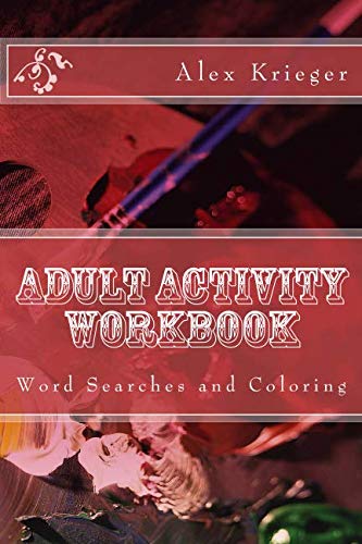 Adult Activity Workbook Word Searches and Coloring