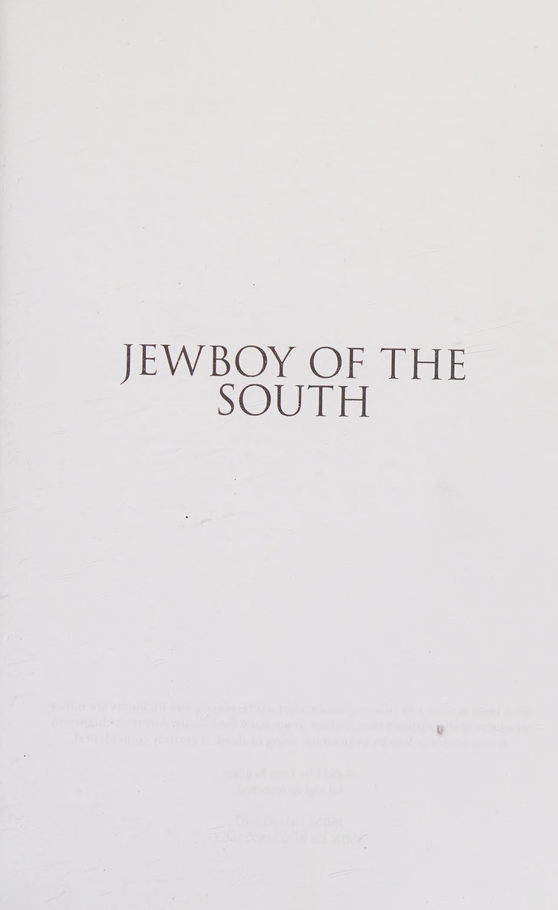 Jewboy Of The South